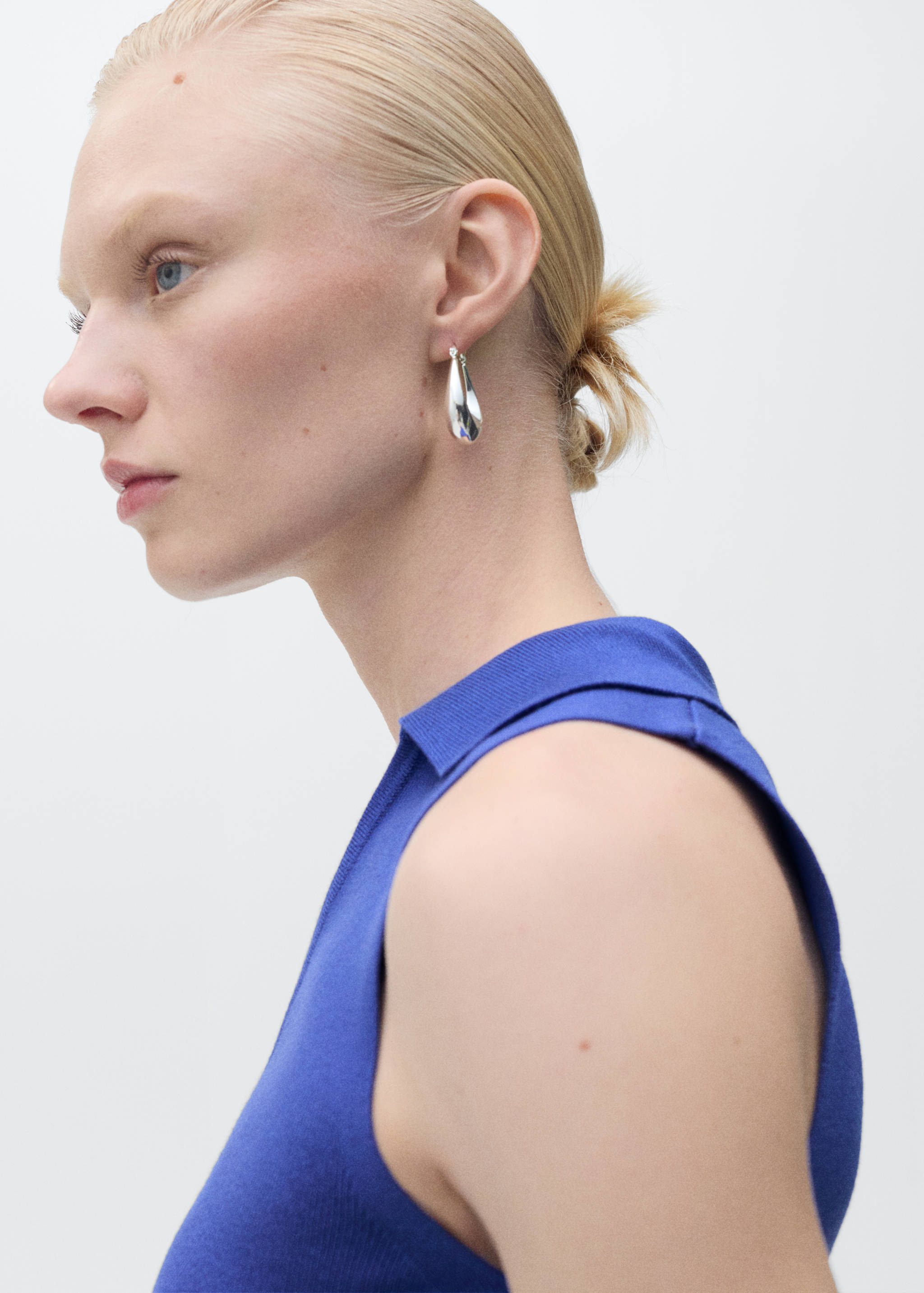 Strick-Top mit Poloshirt-Kragen - Detail des Artikels 1