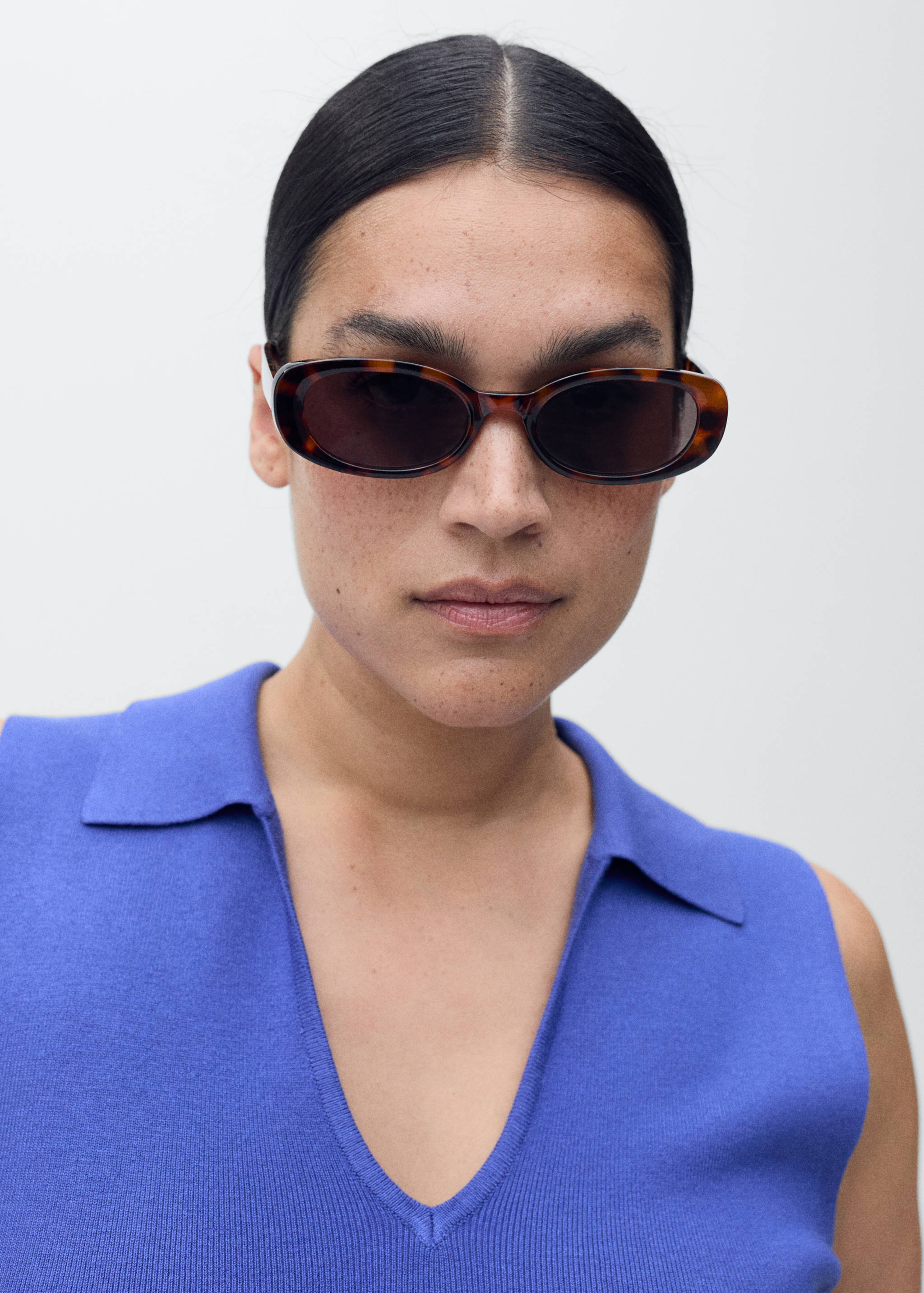 Strick-Top mit Poloshirt-Kragen - Detail des Artikels 4