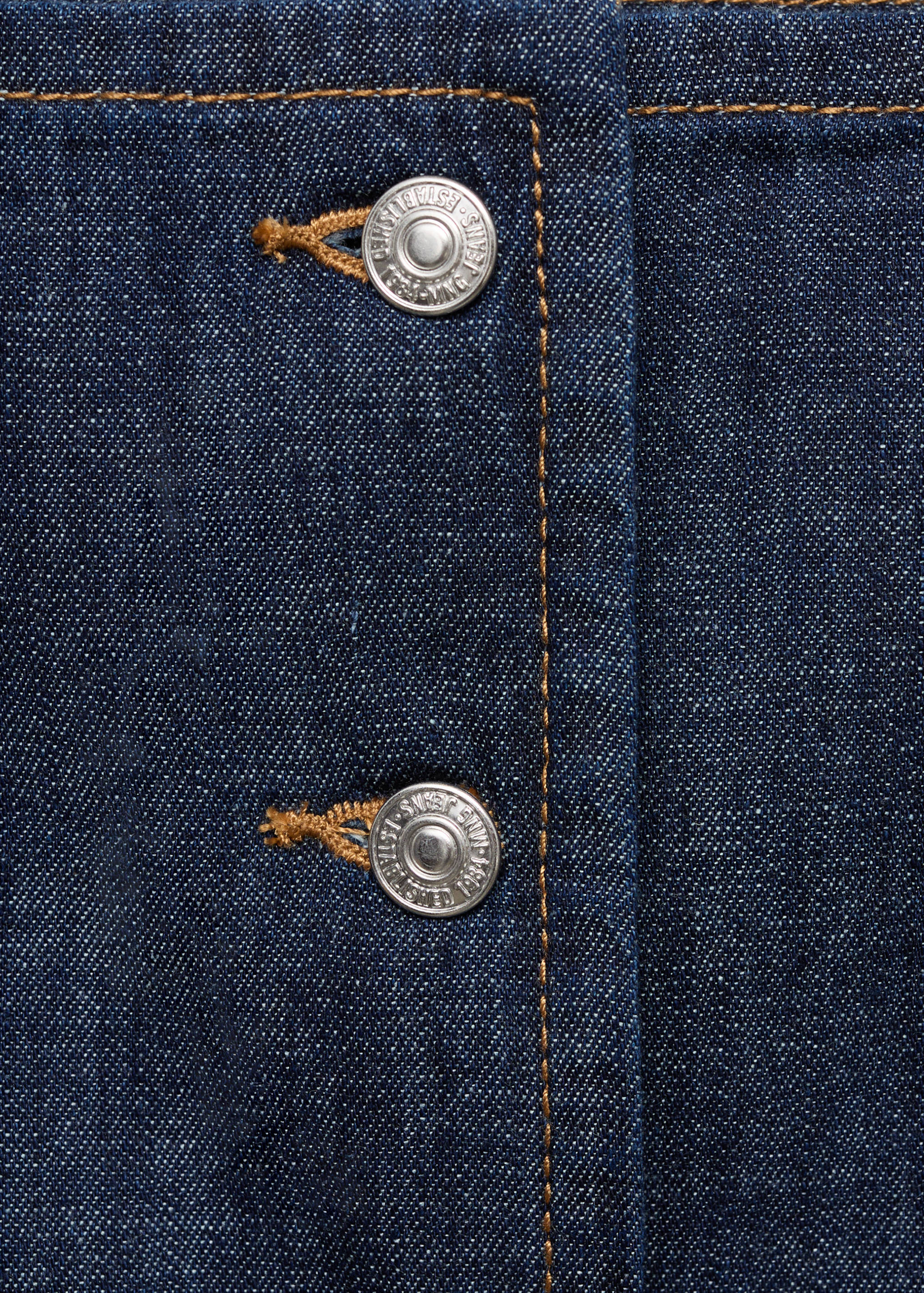 Buttoned denim top - Details of the article 8