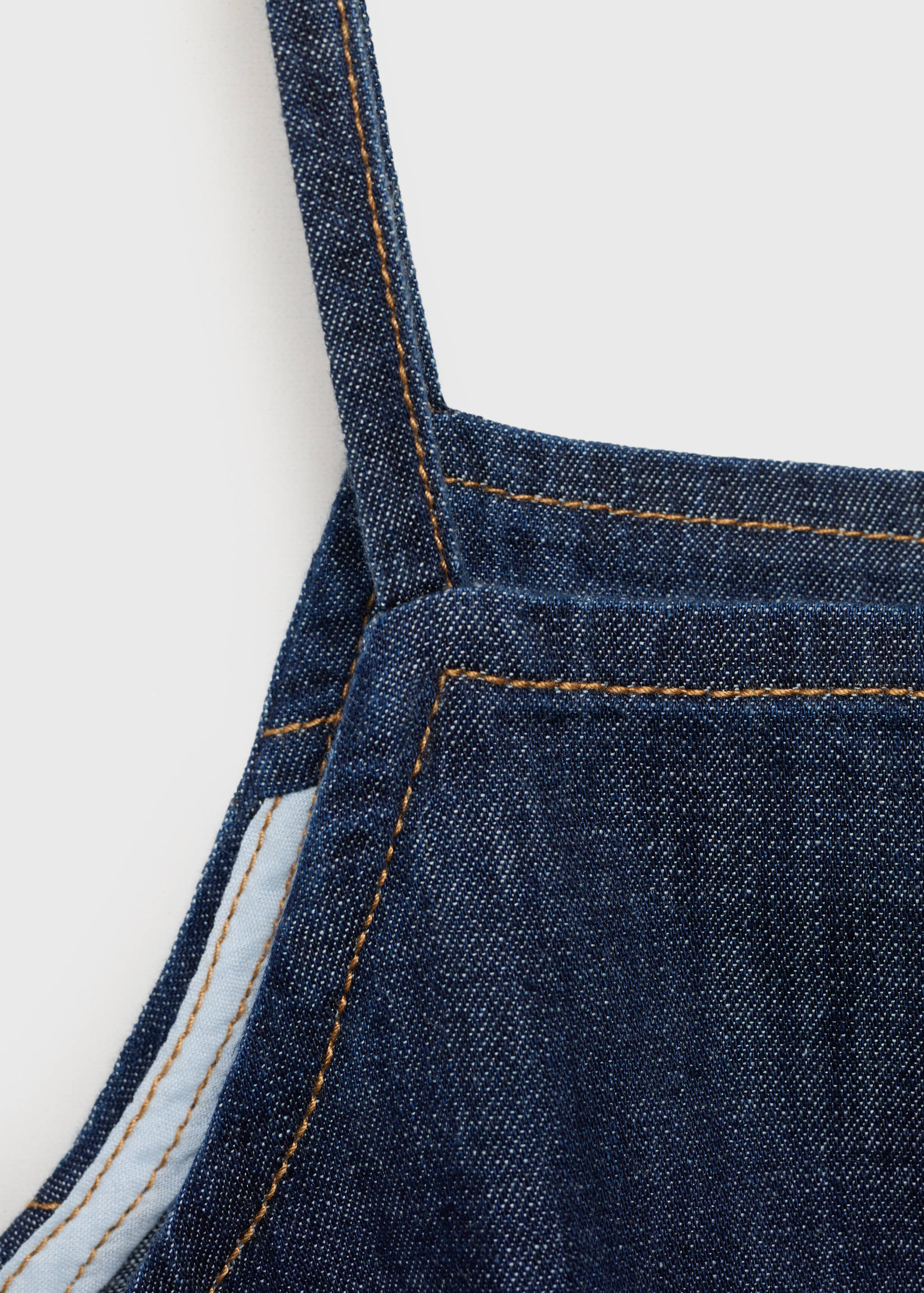 Buttoned denim top - Details of the article 0
