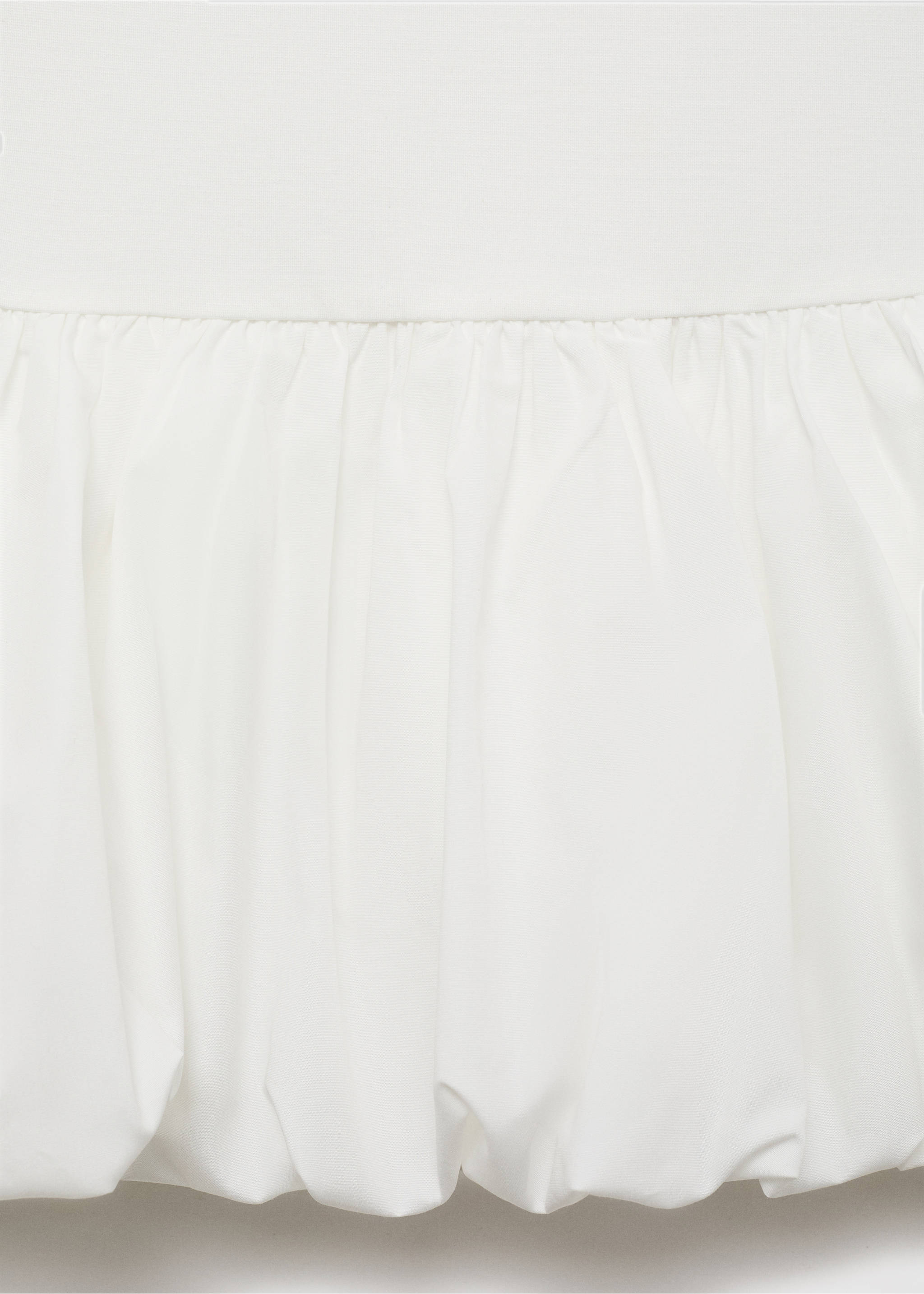 Gerüschtes Kurzarm-Top - Detail des Artikels 0, Weiß. Ref: 87077186-00.