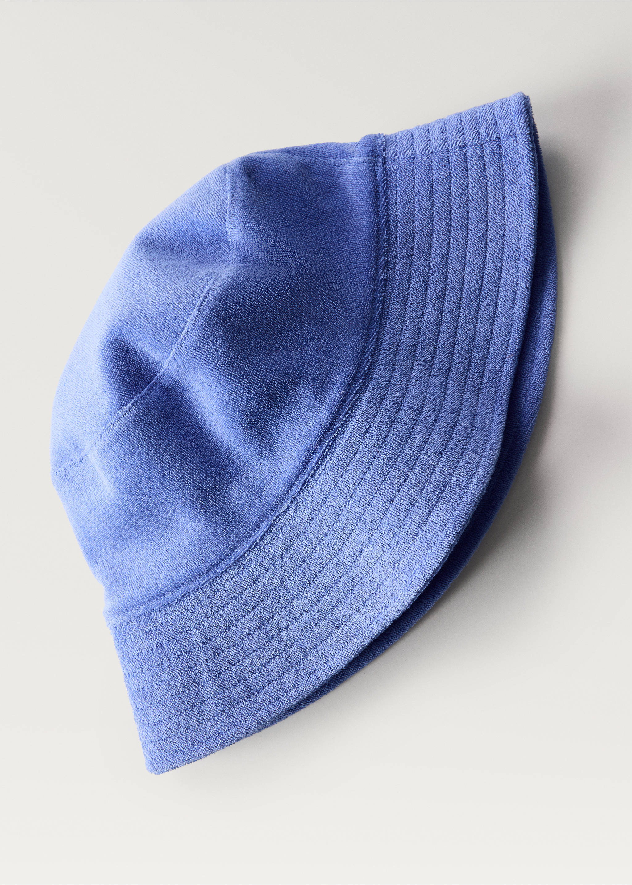 Bucket hat met handdoekeffect - Detail van het artikel 2, Blauw. Ref: 87077189-00.