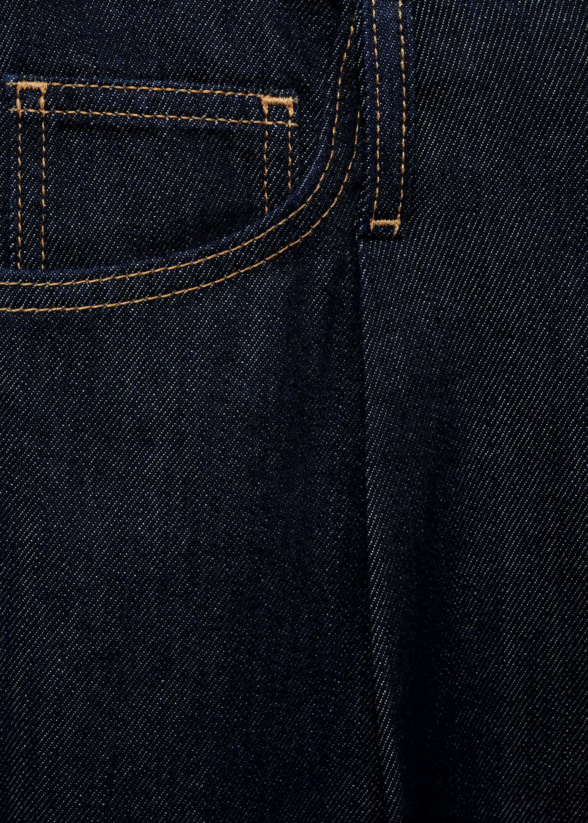 Spodnie jeansowe wideleg postrzępione w pasie - Szczegóły artykułu 8