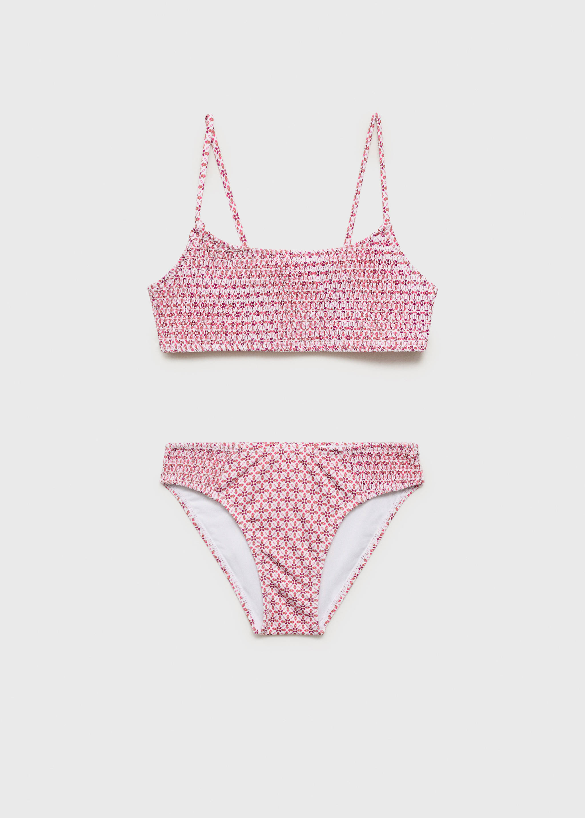 Květované bikiny s nabíráním - Zboží bez modelu