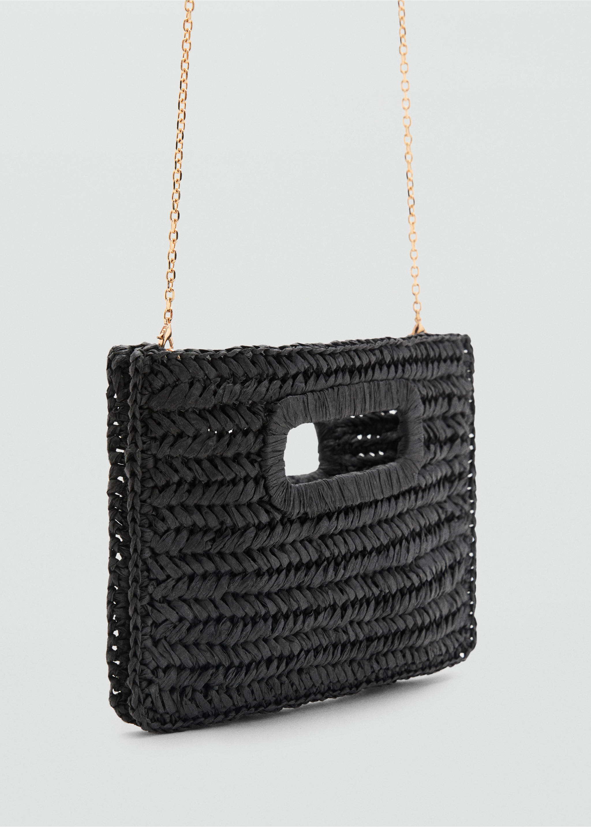 Sac seau fibres naturelles - Plan moyen, Noir. Ref: 87077683-00.