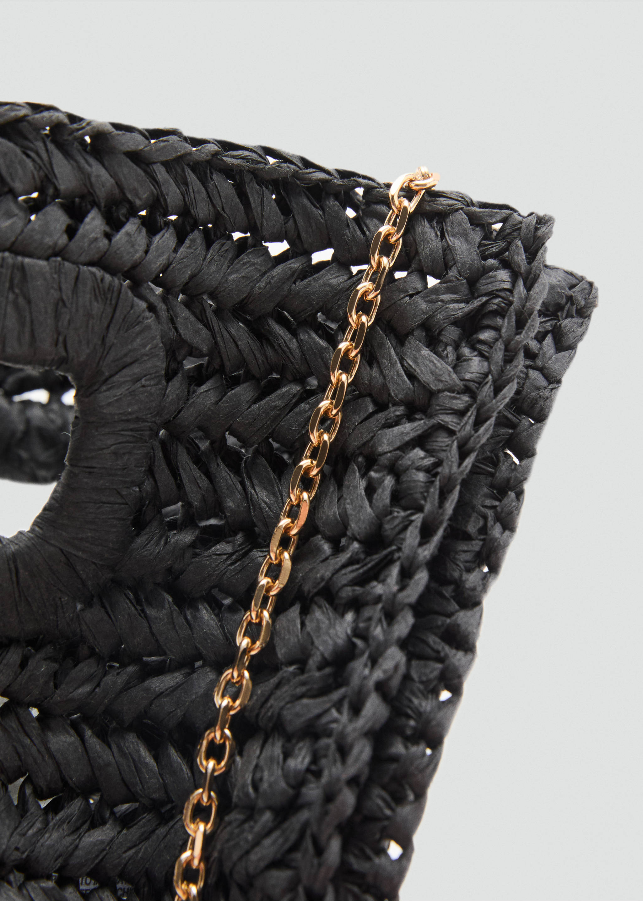 Sac seau fibres naturelles - Détail de l'article 2, Noir. Ref: 87077683-00.