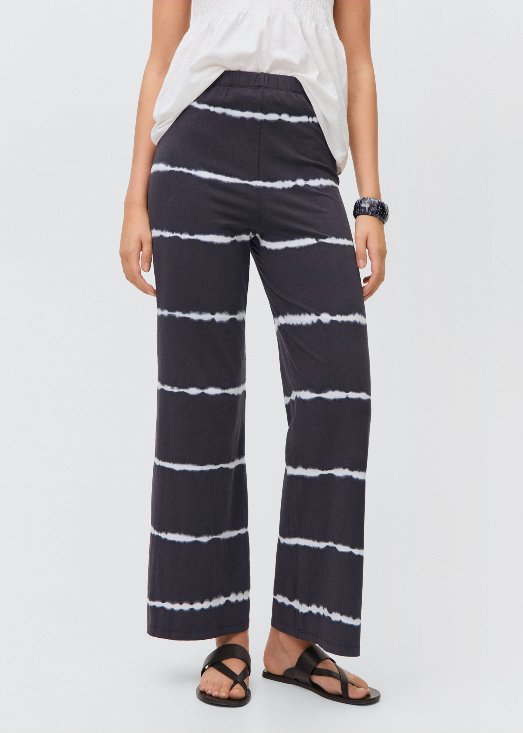 Leggings tie-dye - Detalle del artículo 6, Gris antracita. Ref: 87077686-00.