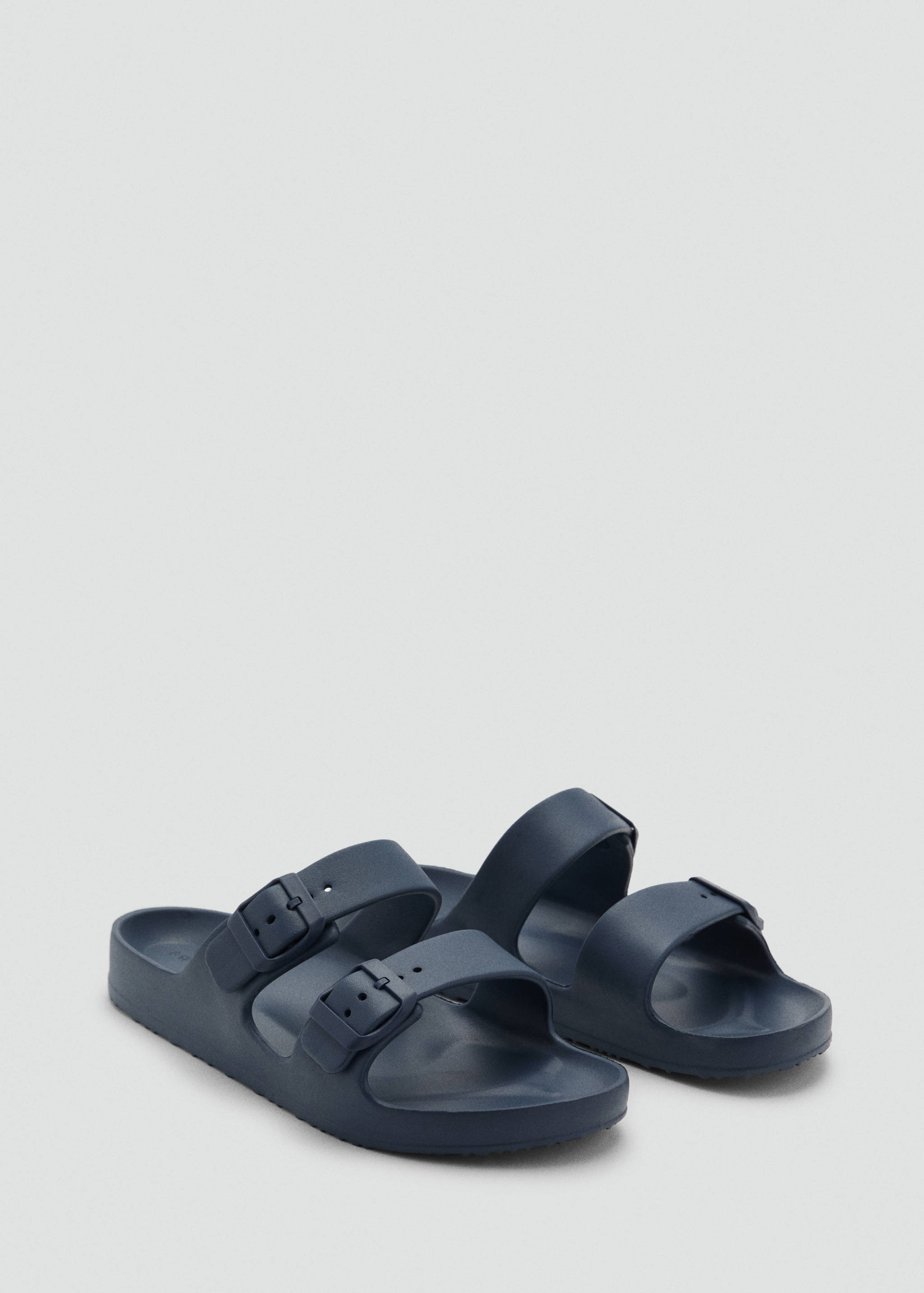 Flip-flops with buckle straps - Medium plane