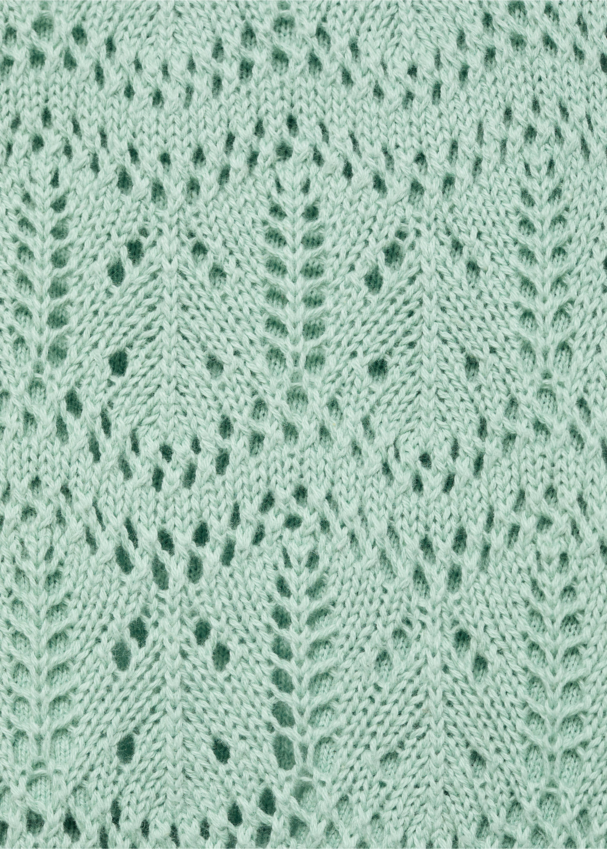 Openwork knitted trousers - Details of the article 0, Aqua Green. Ref: 87077697-00.