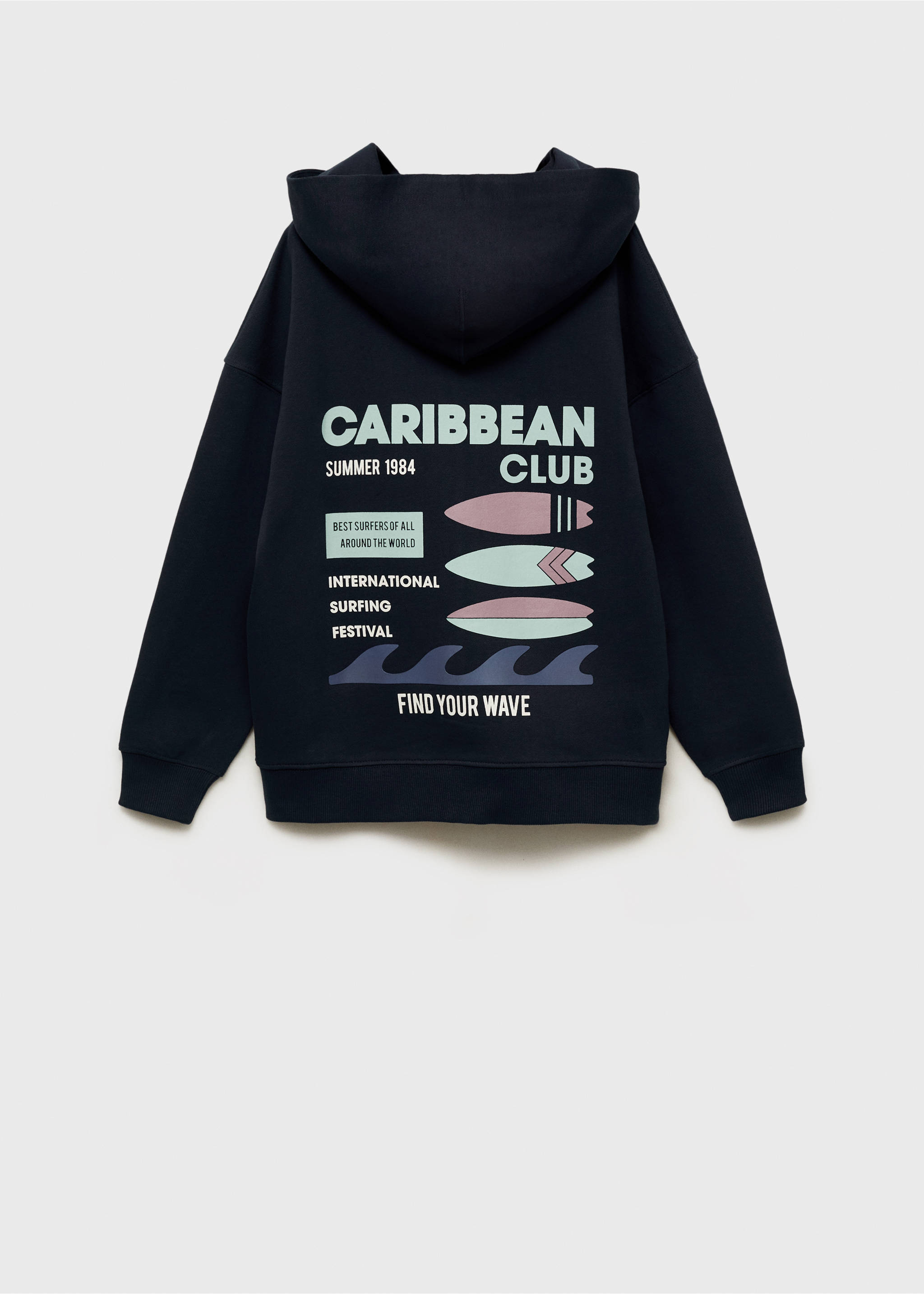 Kapuzenjacke - Rückseite des Artikels, Marineblau. Ref: 87077702-00.