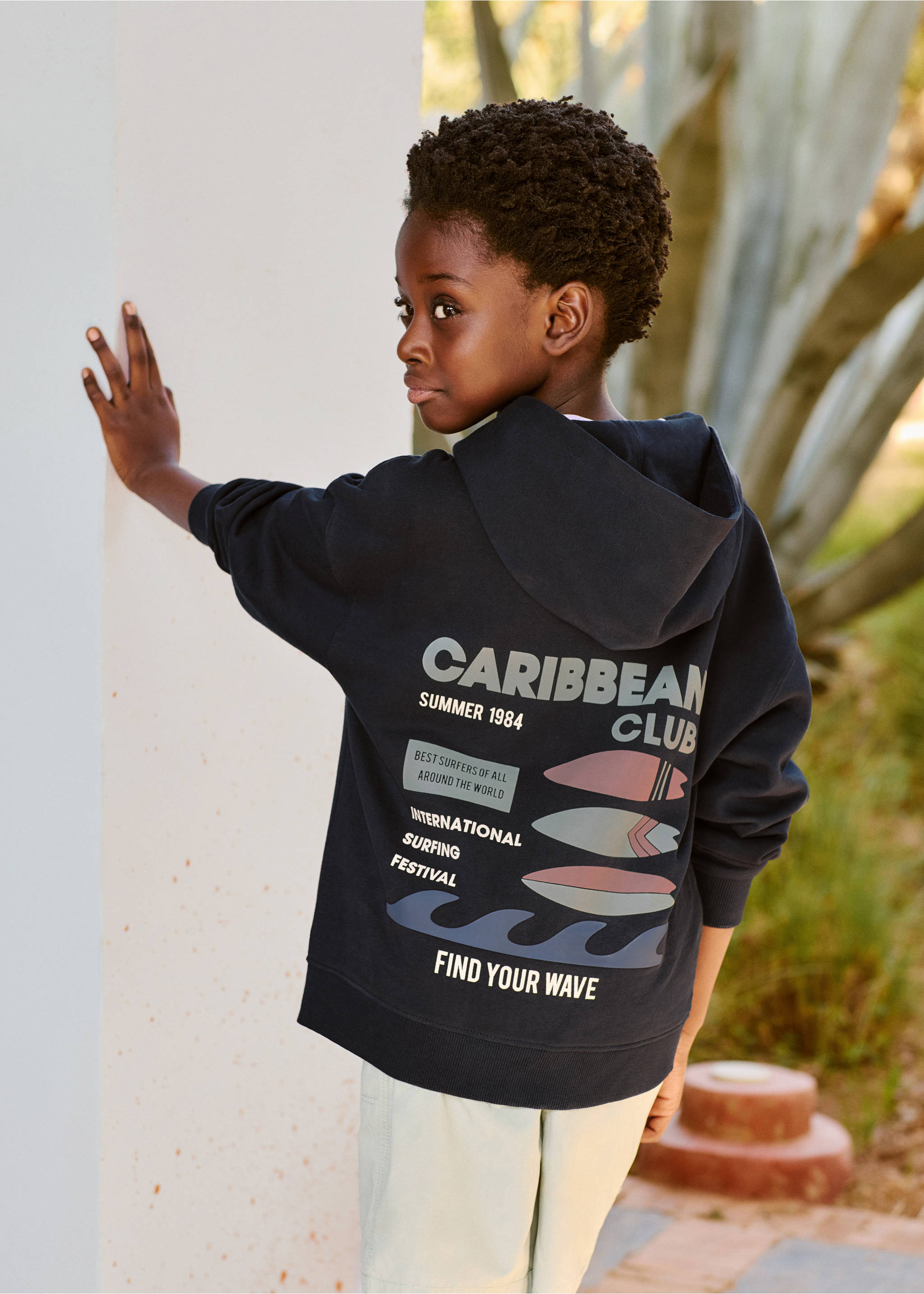 Kapuzenjacke - Detail des Artikels 5, Marineblau. Ref: 87077702-00.