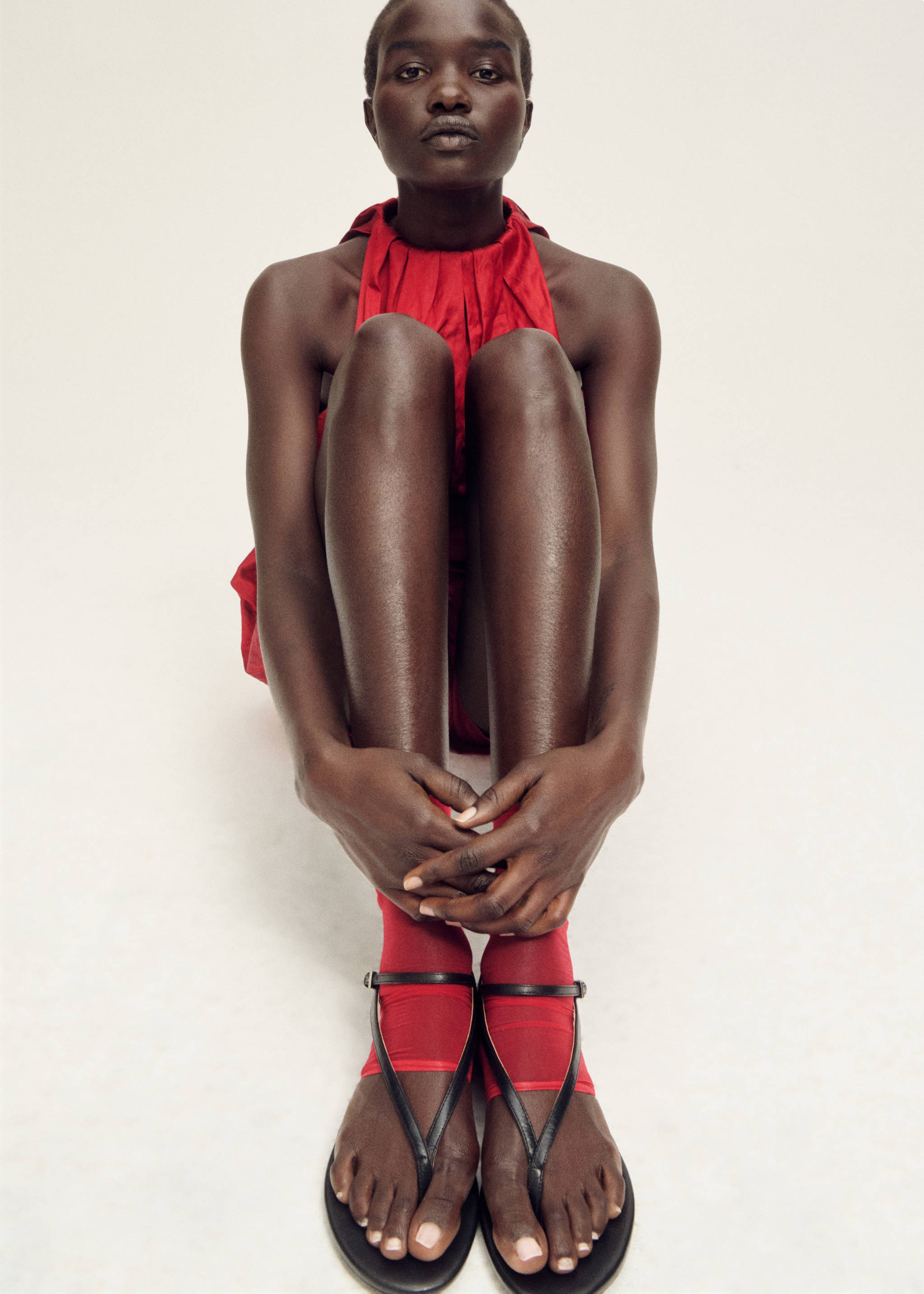 Thin veiled socks with opening - Details of the article 9