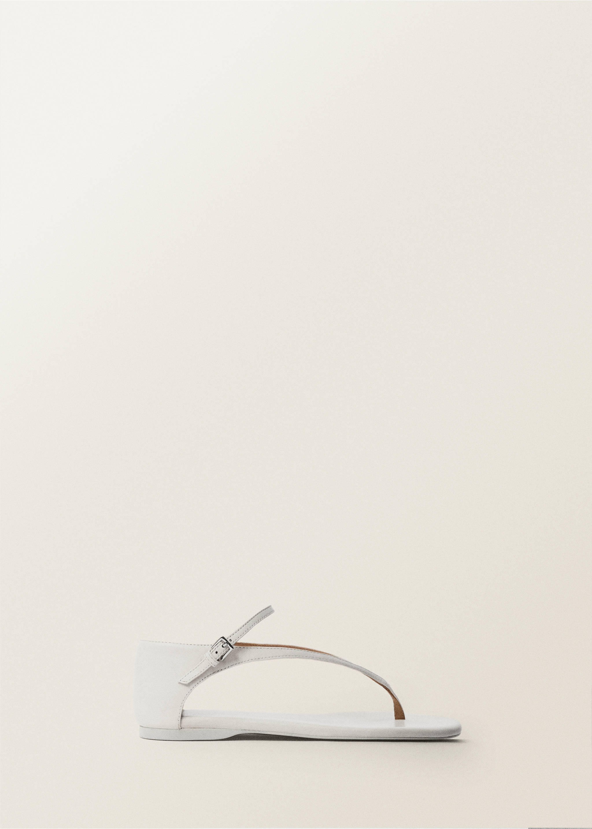 Leather straps sandals - Article without model, White. Ref: 87077713-00.