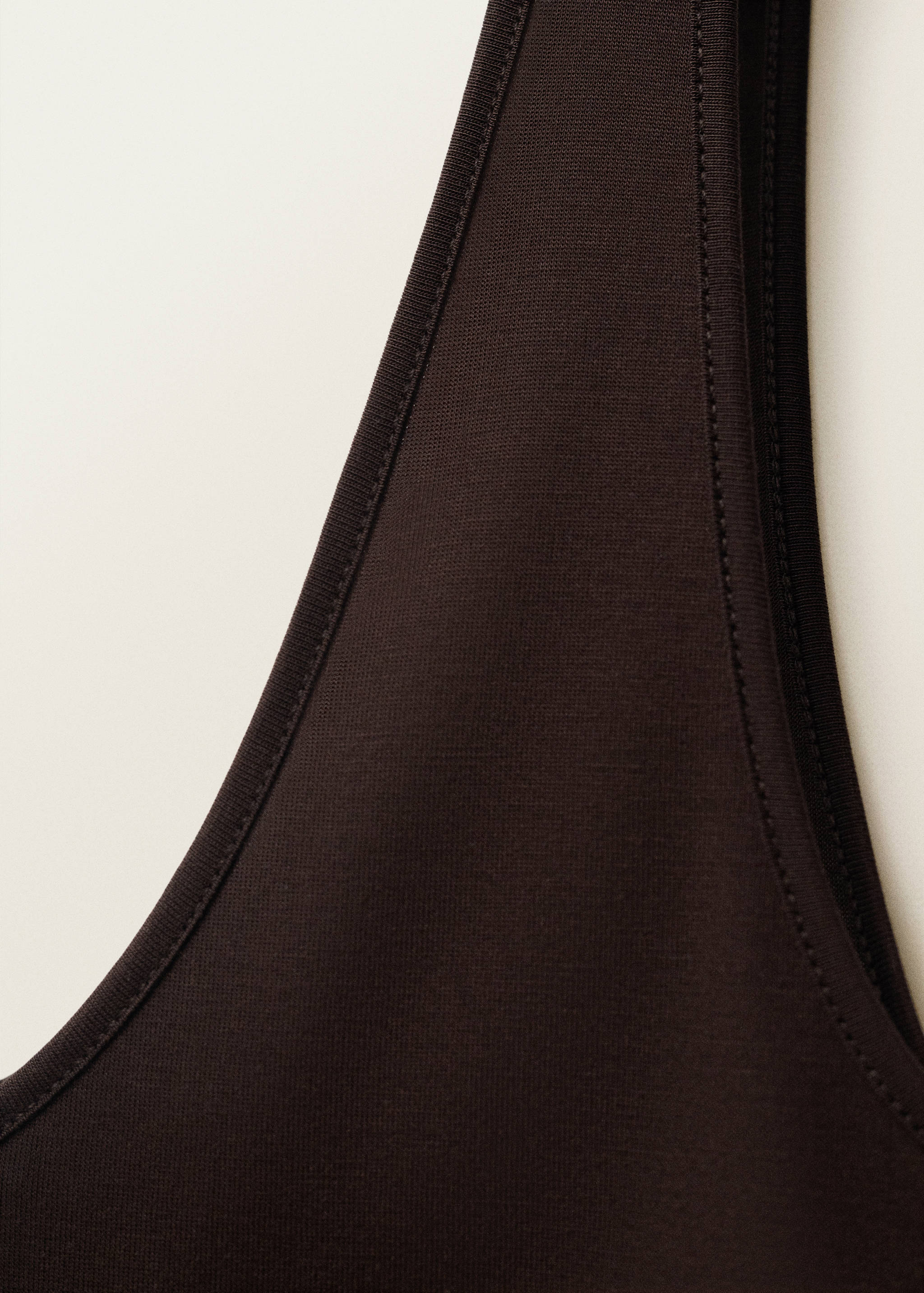 Low-neck lyocell top - Details of the article 0