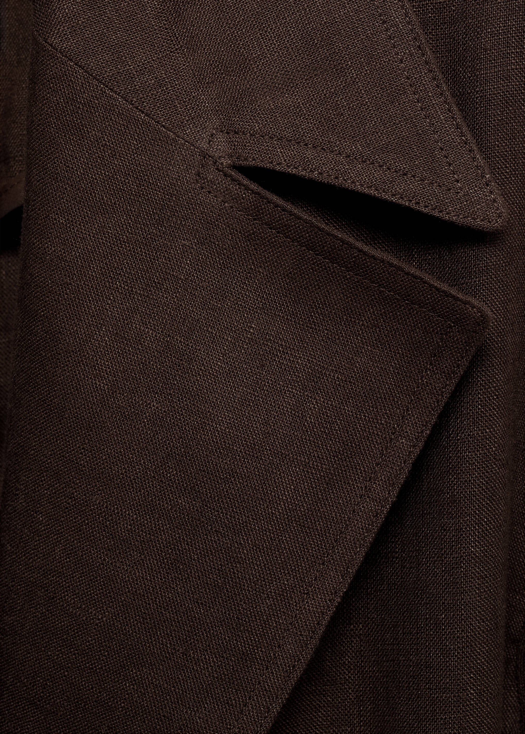 Doppelreihiger Leinen-Trenchcoat - Detail des Artikels 0