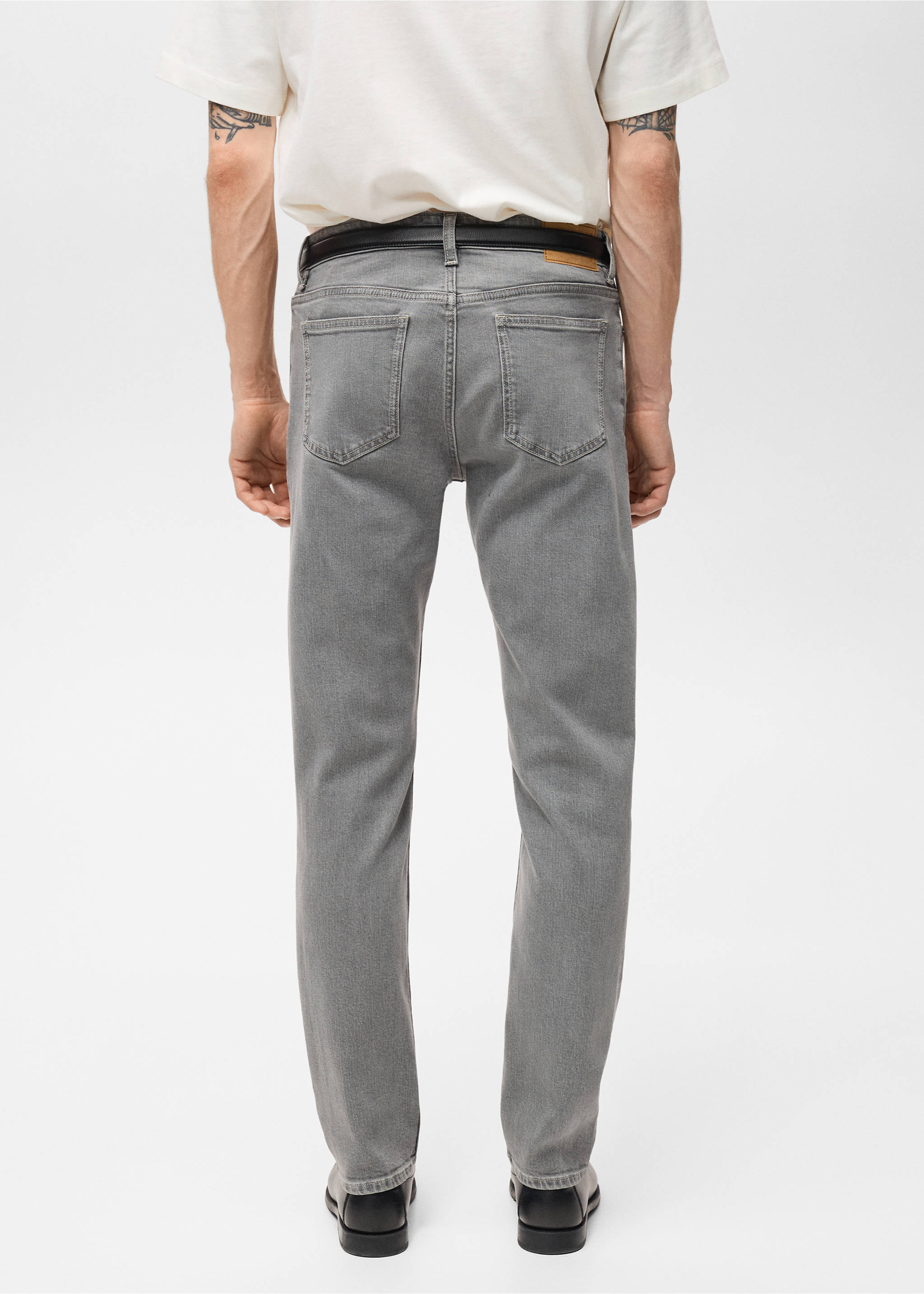Jeans Jan slim fit lavado gris - Reverso del artículo, Gris. Ref: 87077890-00.