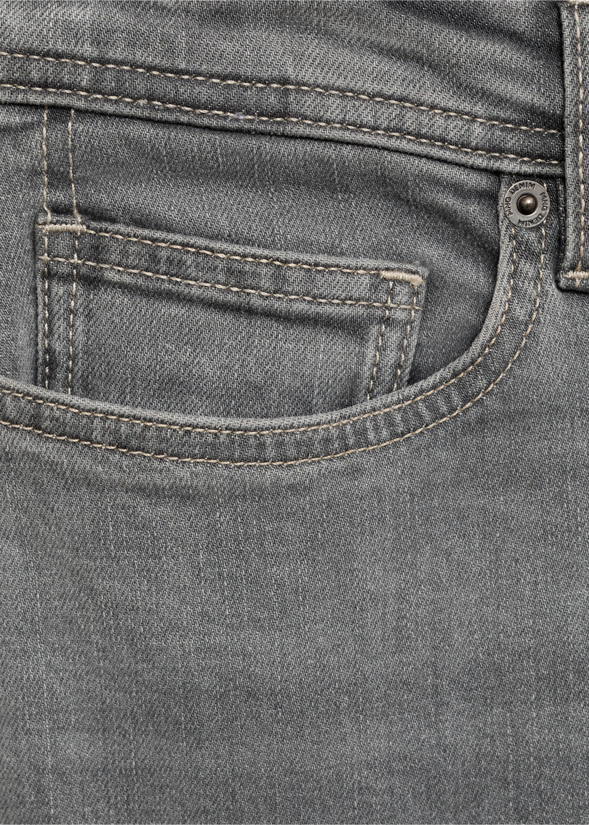 Jeans Jan slim fit lavado gris - Detalle del artículo 8, Gris. Ref: 87077890-00.