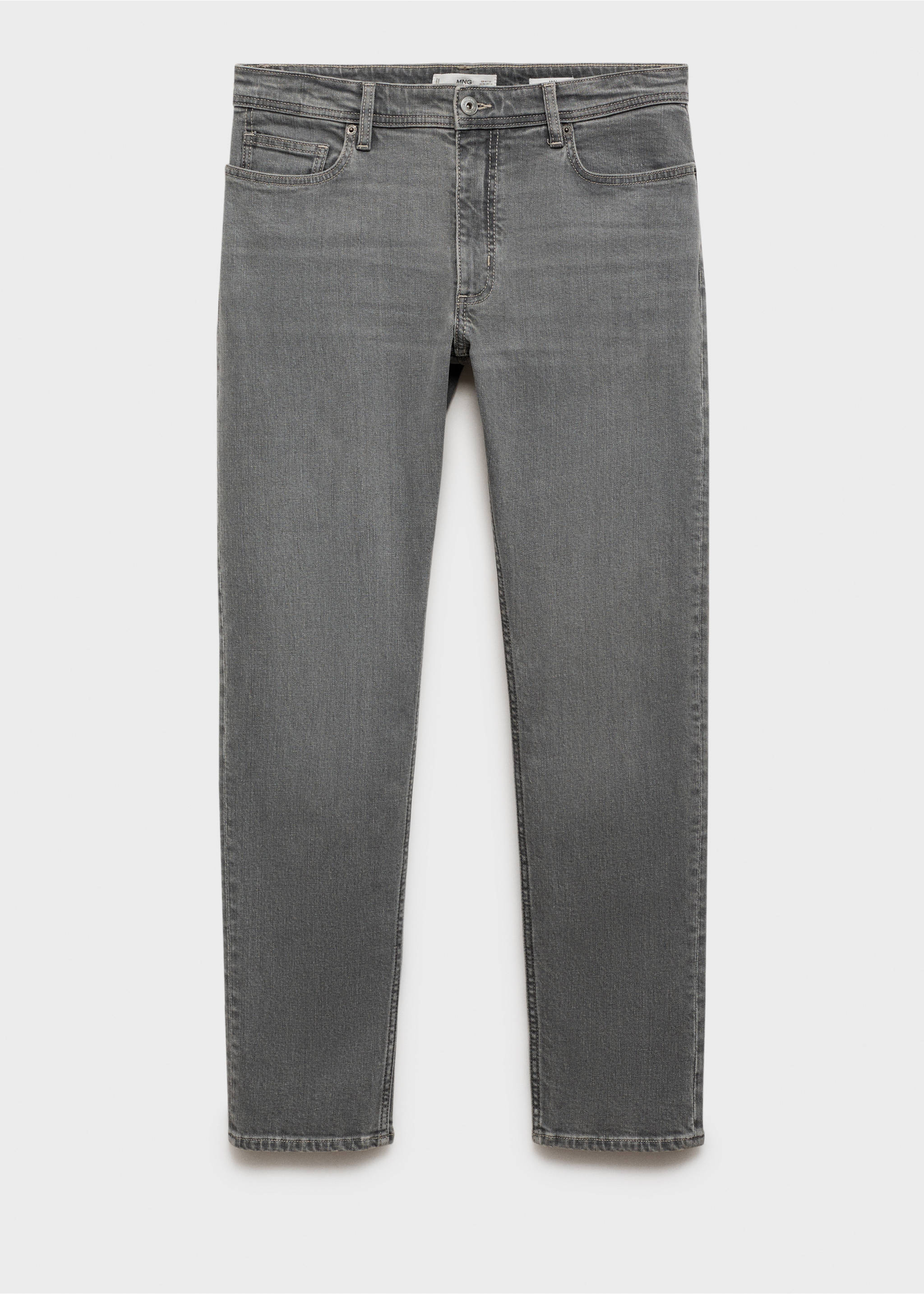 Jan slim-fit jeans met grijze wassing - Artikel zonder model, Grijs denim. Ref: 87077890-00.