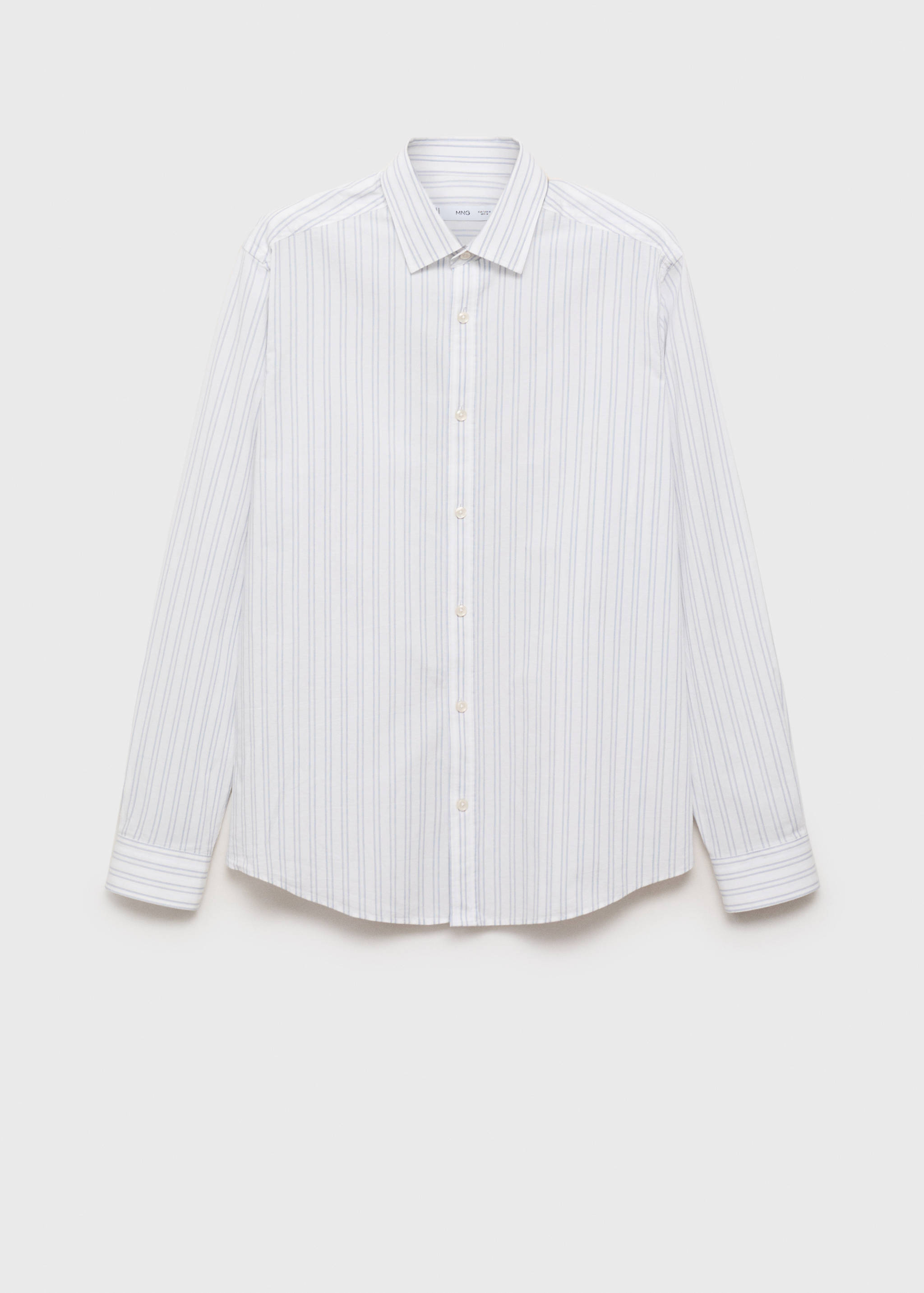 Camicia a righe 100% cotone regular fit - Articolo senza modello