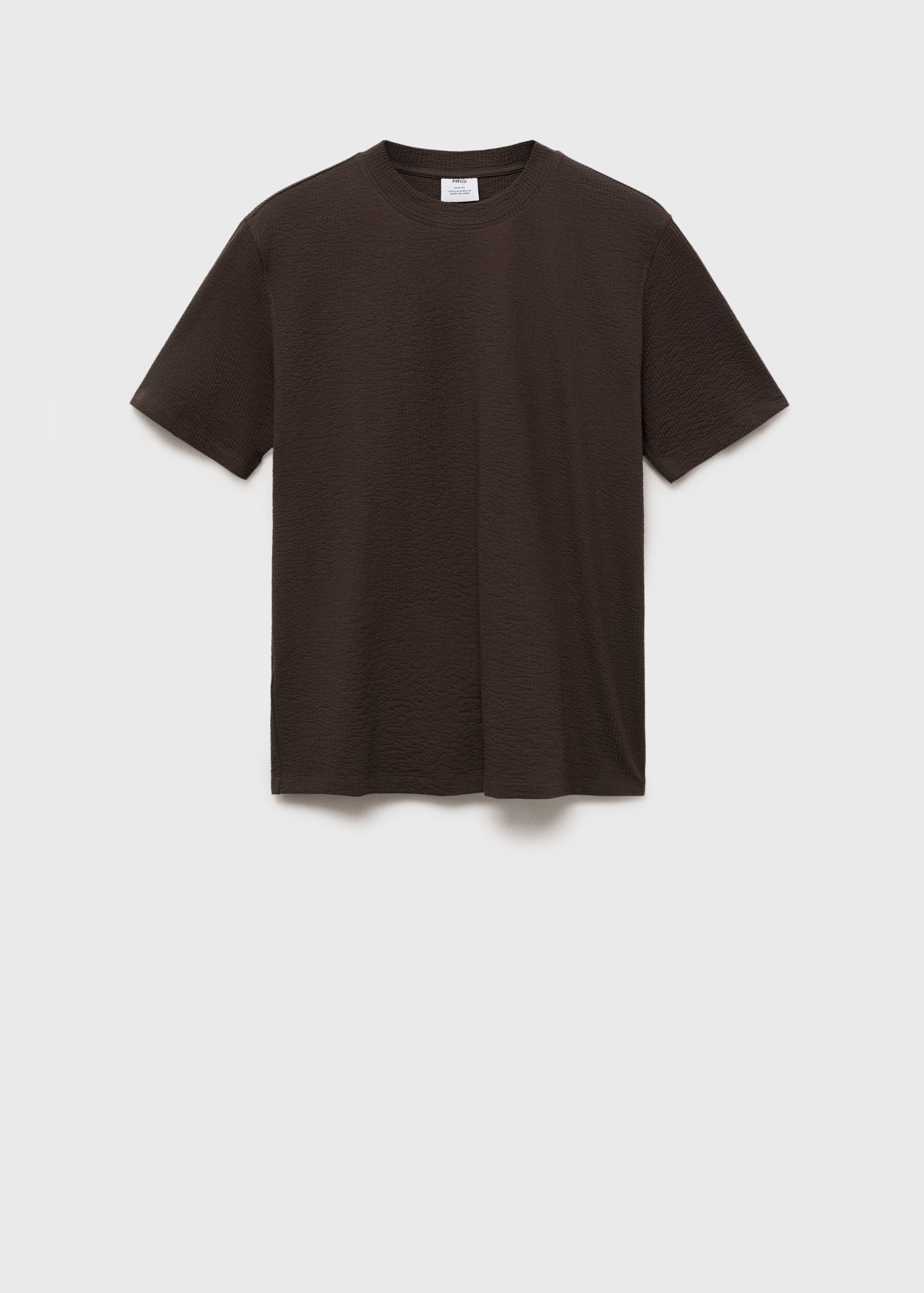 T-Shirt aus Seersucker-Baumwolle - Artikel ohne Model