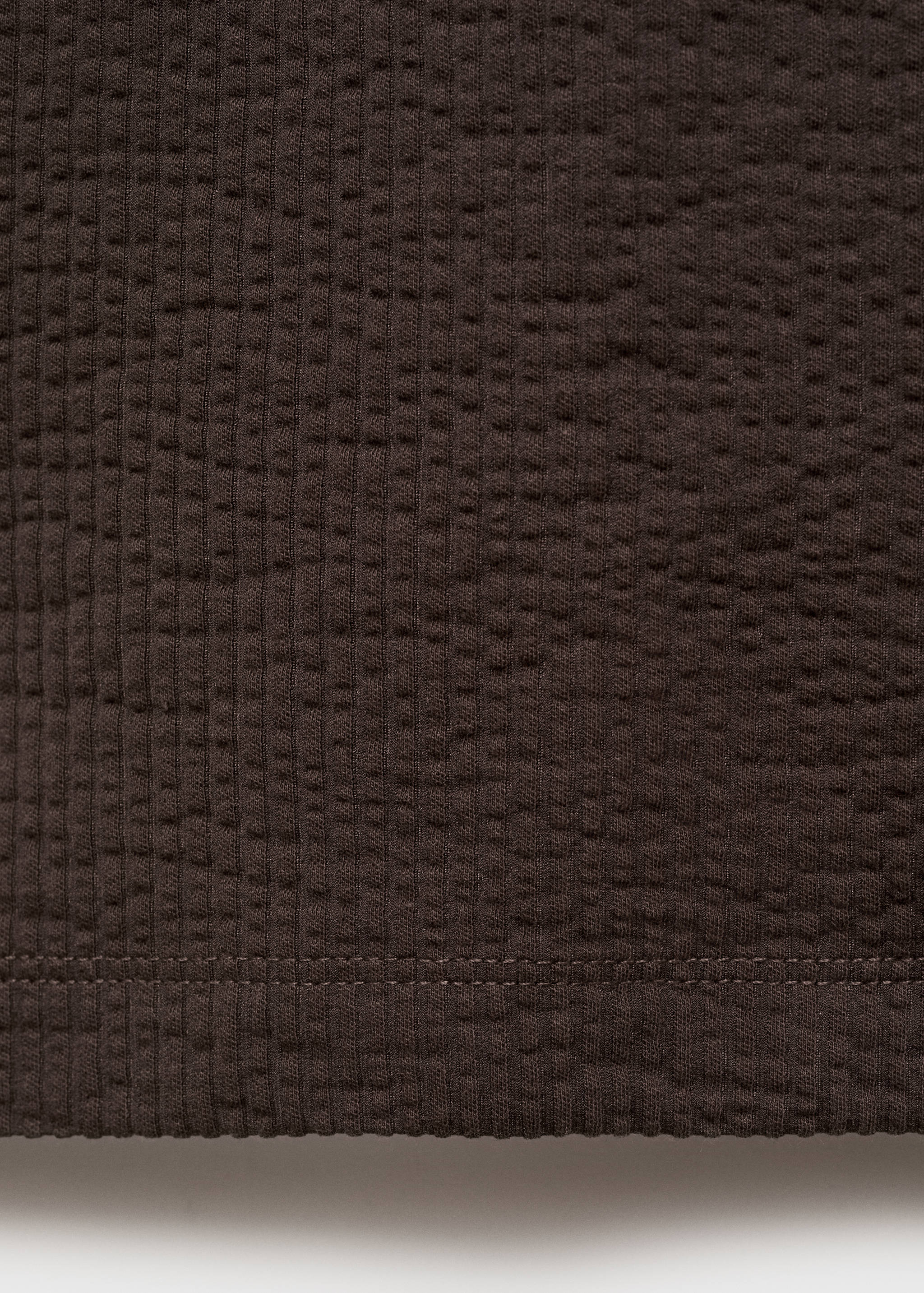 T-Shirt aus Seersucker-Baumwolle - Detail des Artikels 0