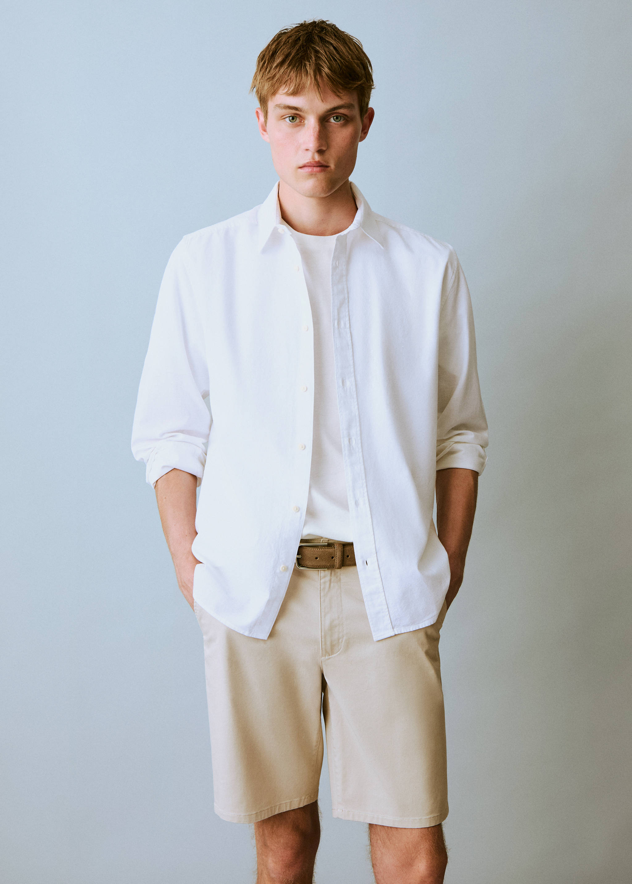 Camisa Òxford lli - Pla mig
