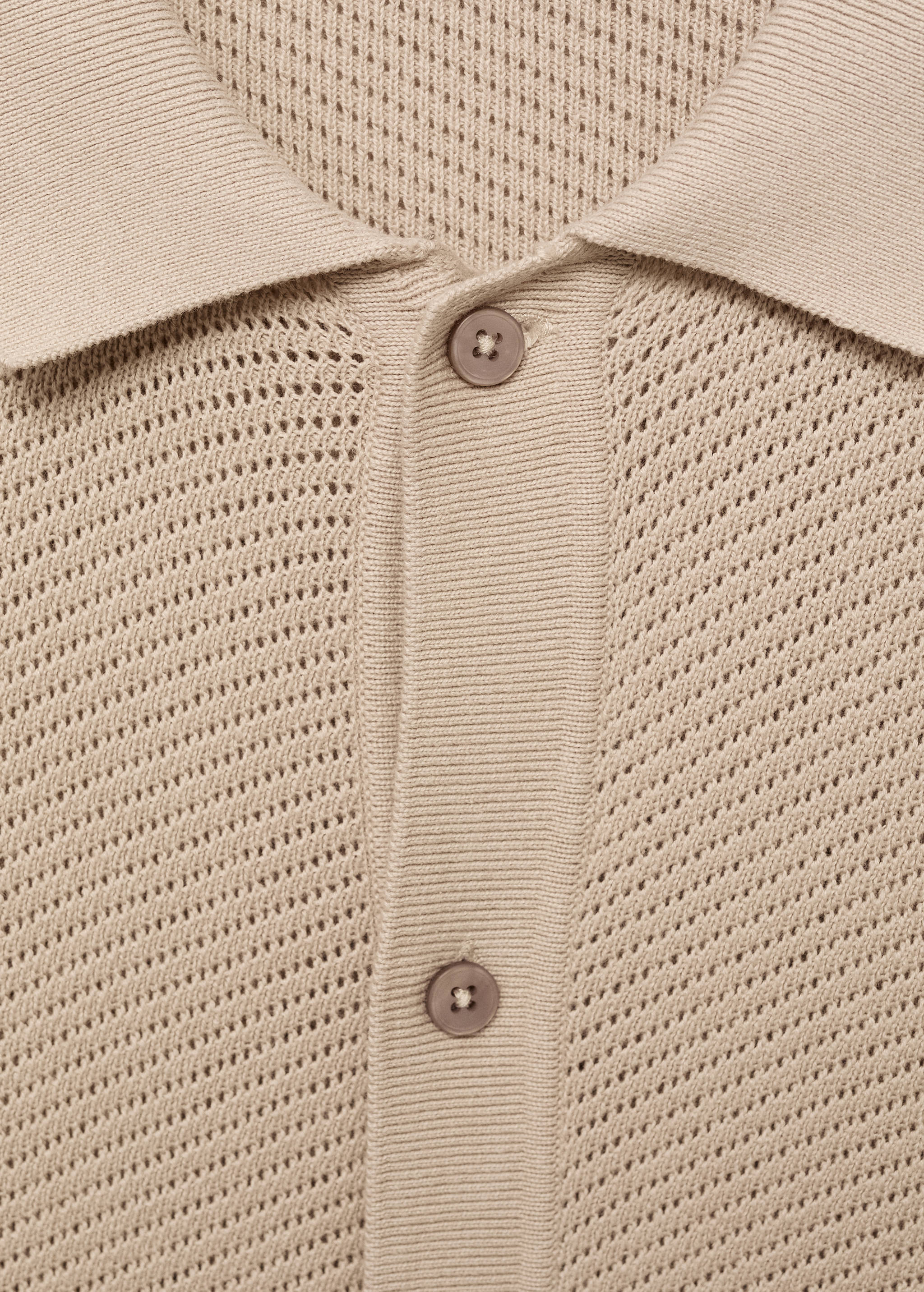Openwork knitted structured shirt - Details of the article 8