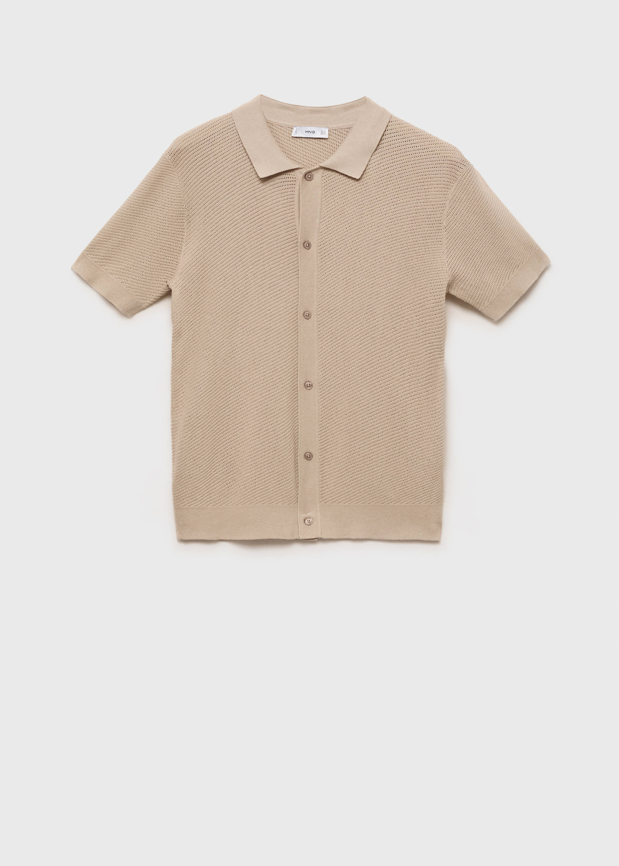 Chemise en maille structurée - Article sans modèle