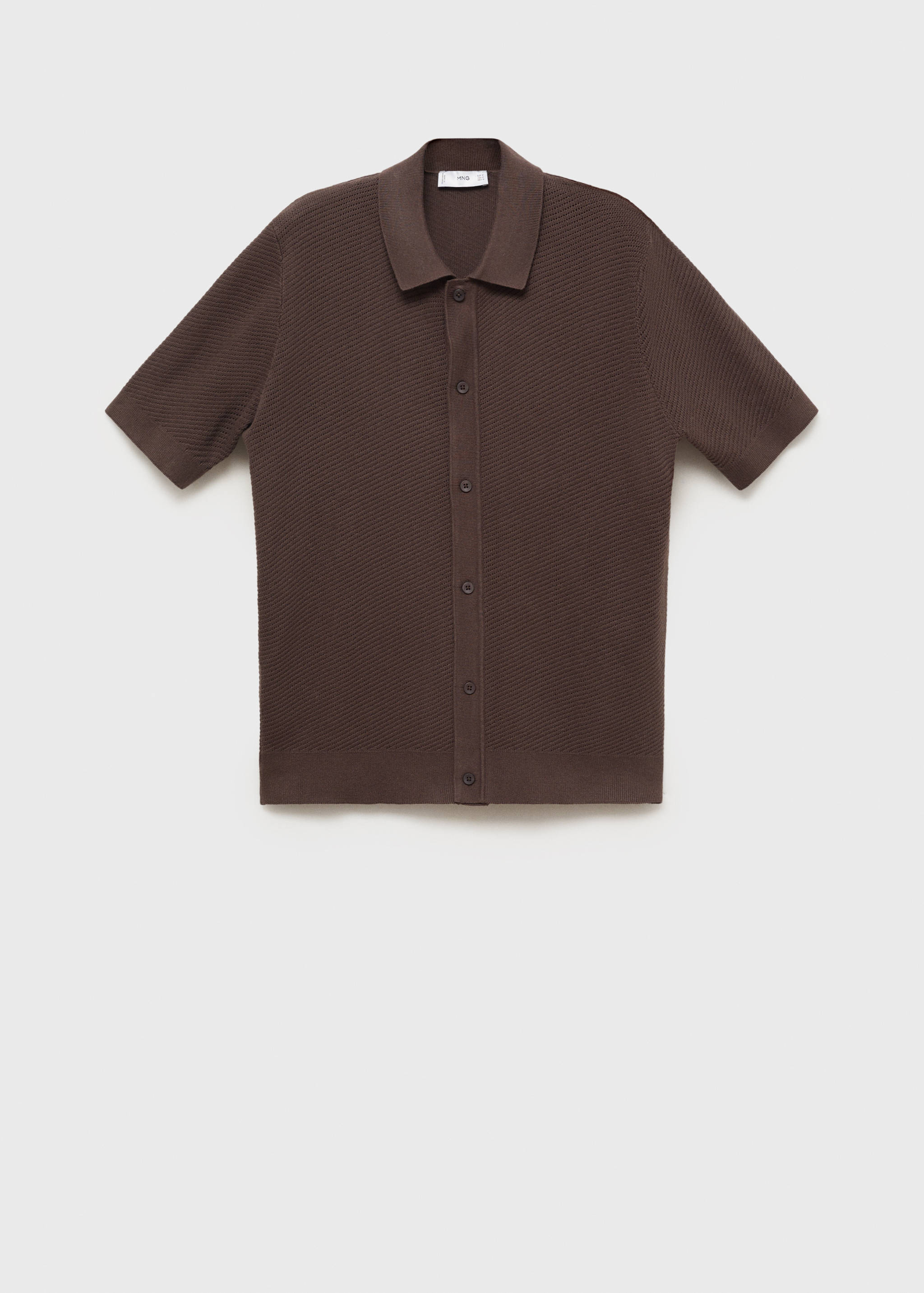 Chemise en maille structurée - Article sans modèle