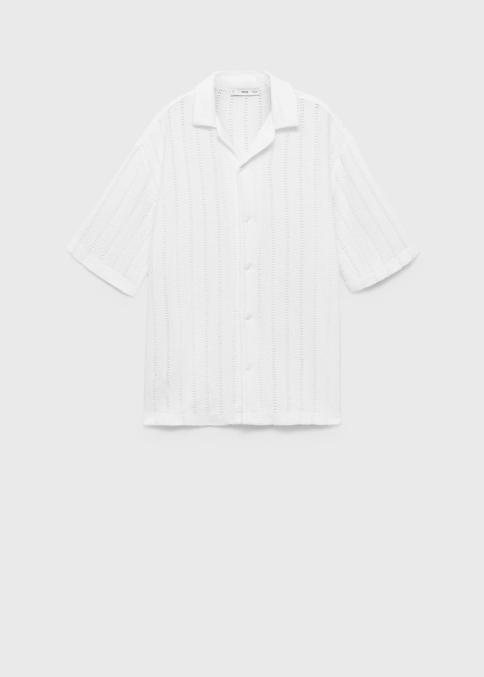 Camisa punto detalle calados - Artículo sin modelo