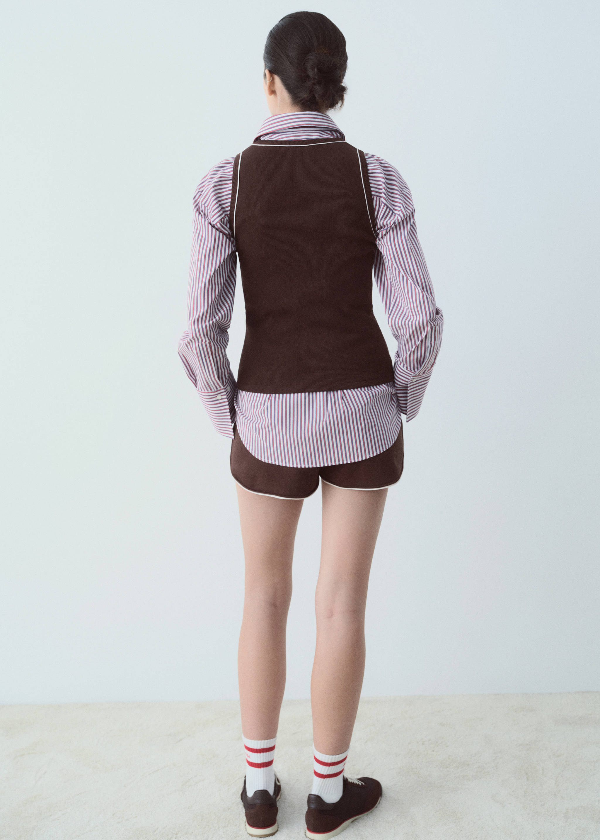 Βαμβακερό τοπ με τυπωμένο μήνυμα - Πίσω όψη προϊόντος