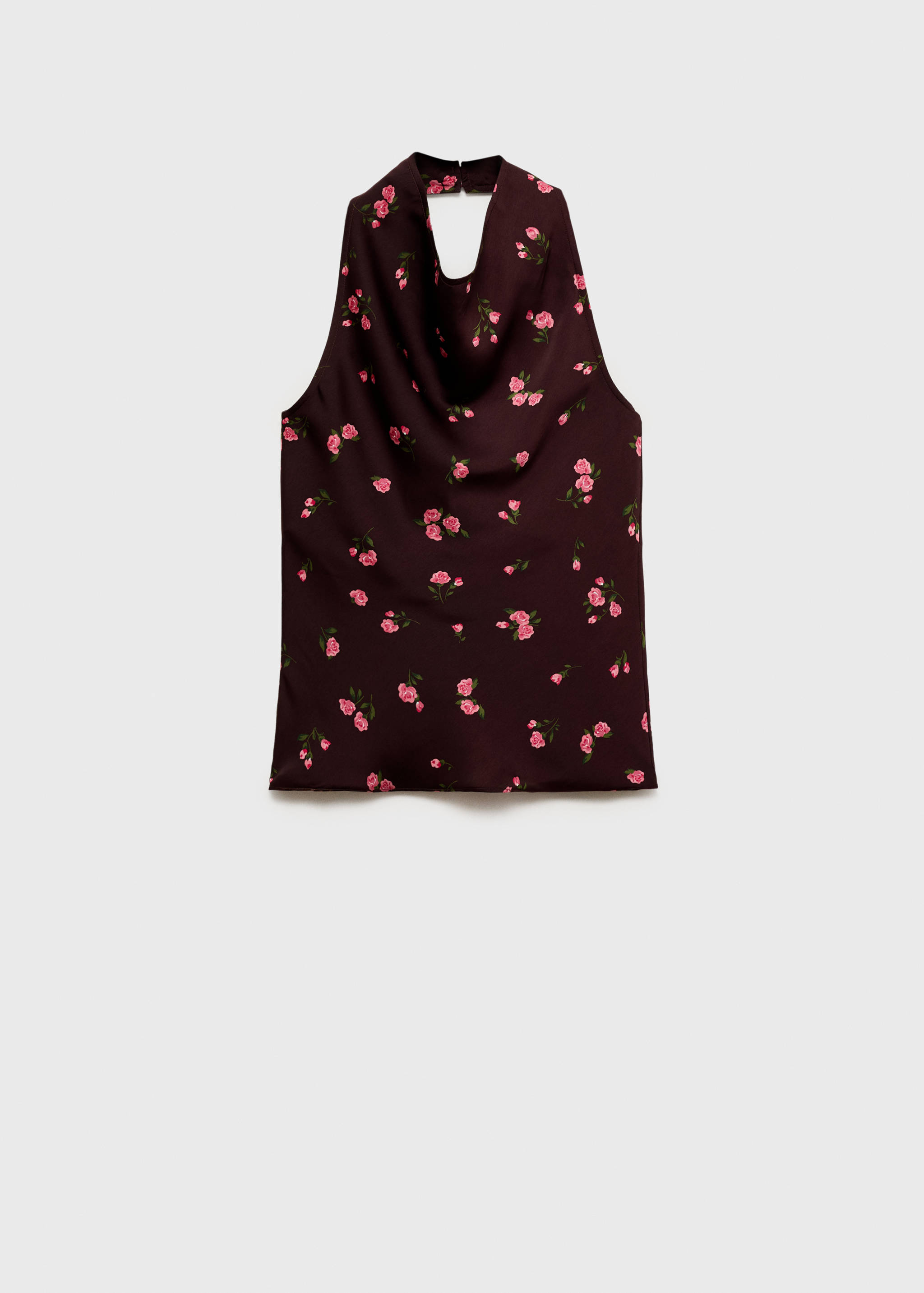 Top drapeado floral - Artículo sin modelo