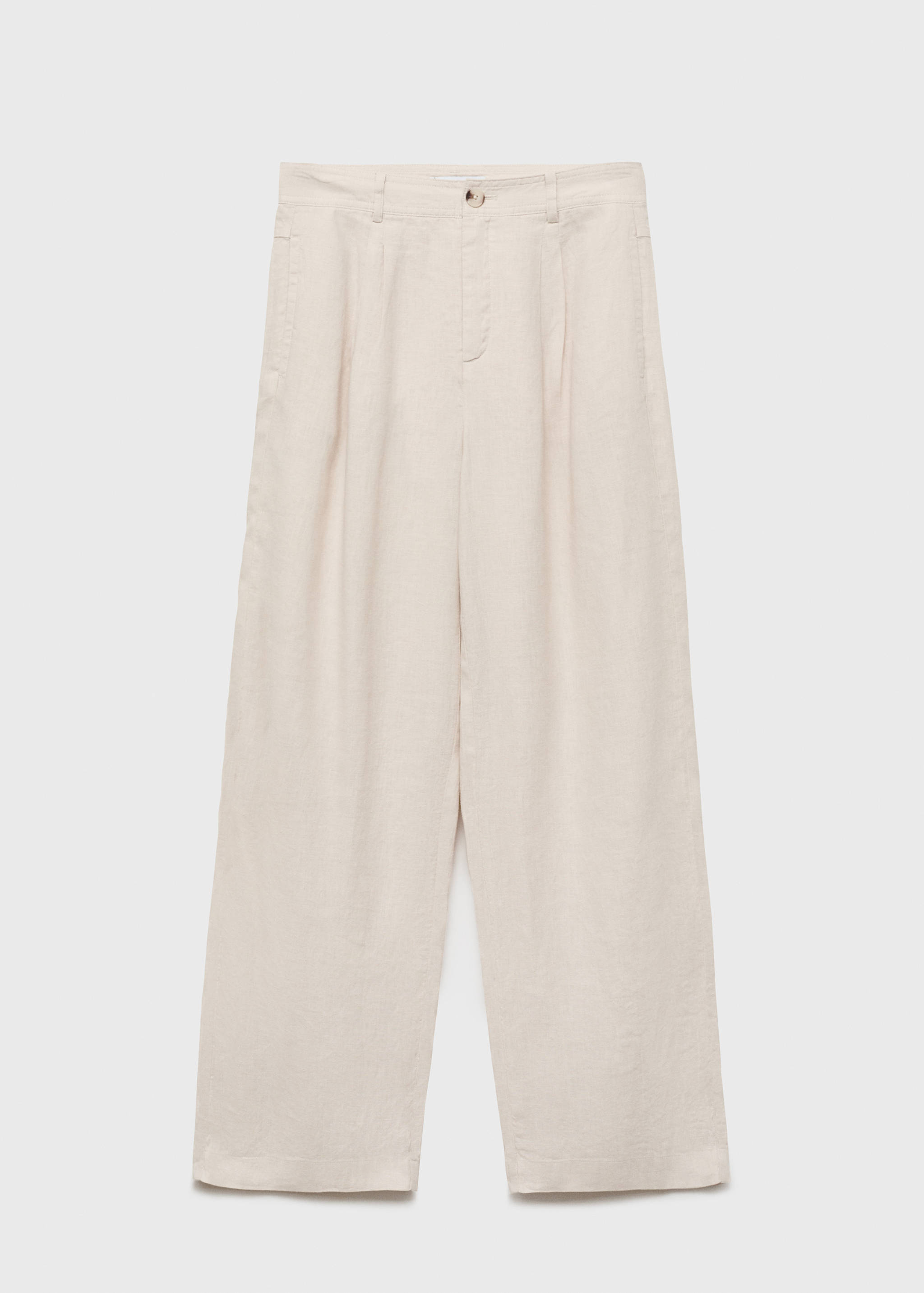 Pantalon lin bouton écaille - Article sans modèle