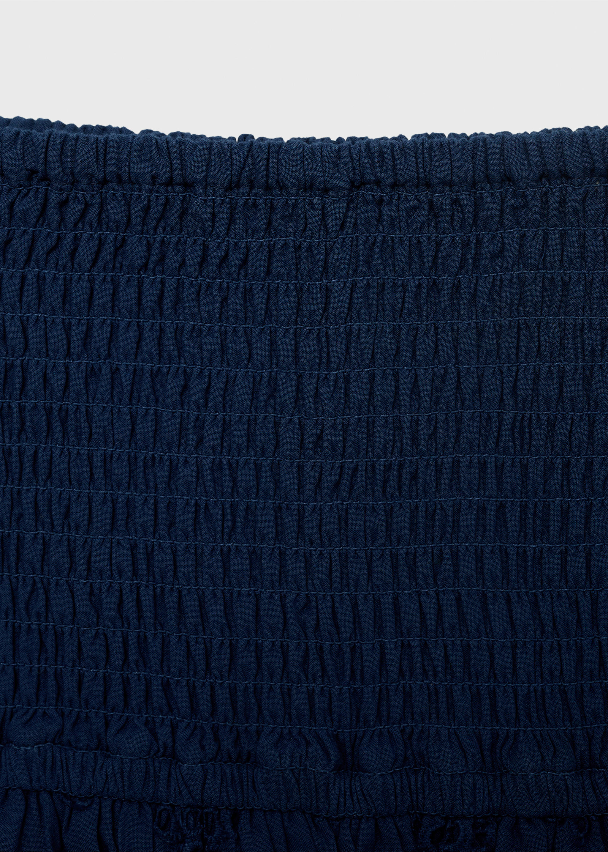 Rüschenrock mit Schweizer Stickerei - Detail des Artikels 0, Marineblau. Ref: 87078263-00.