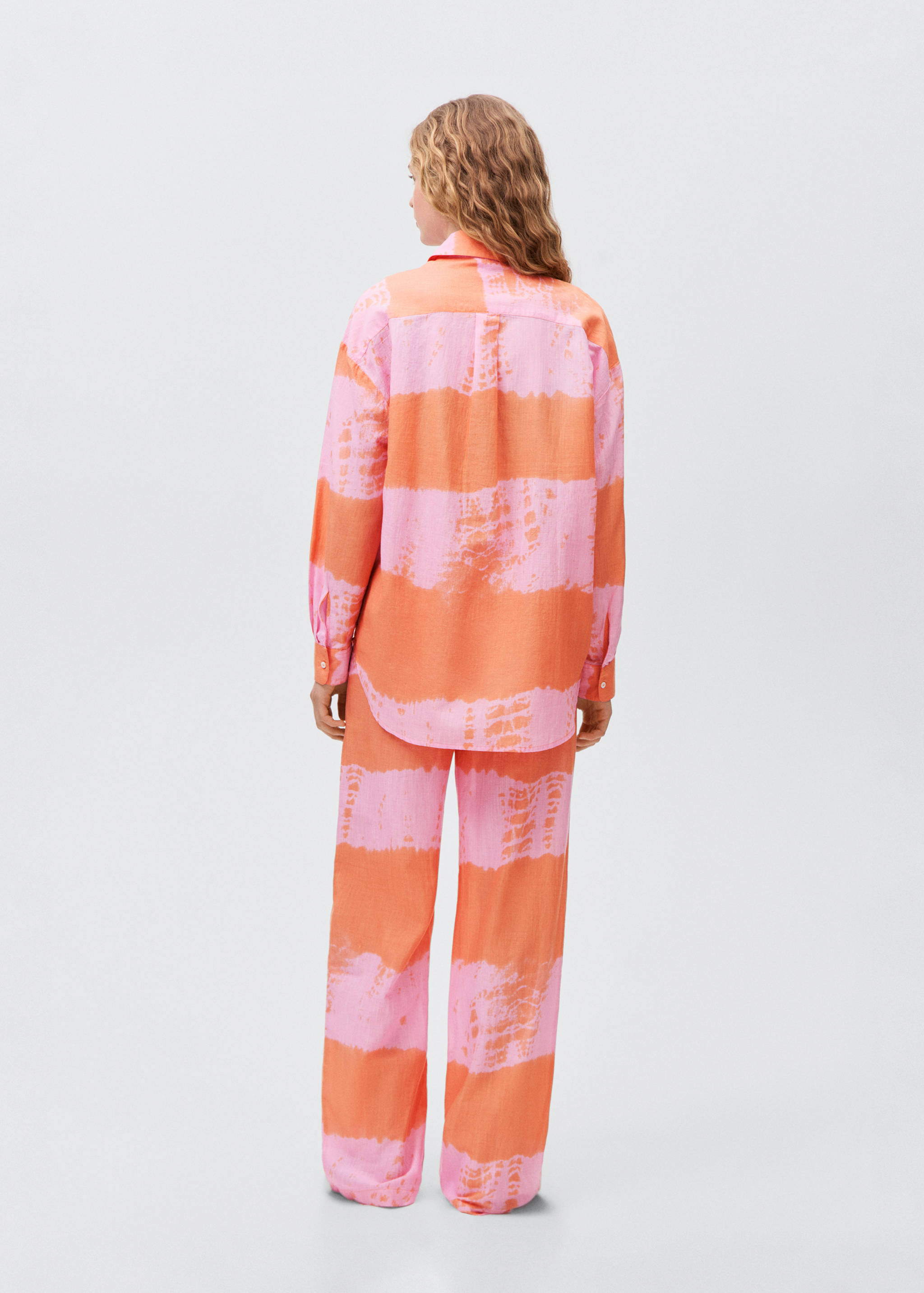 Printed oversize shirt - Reverse of the article