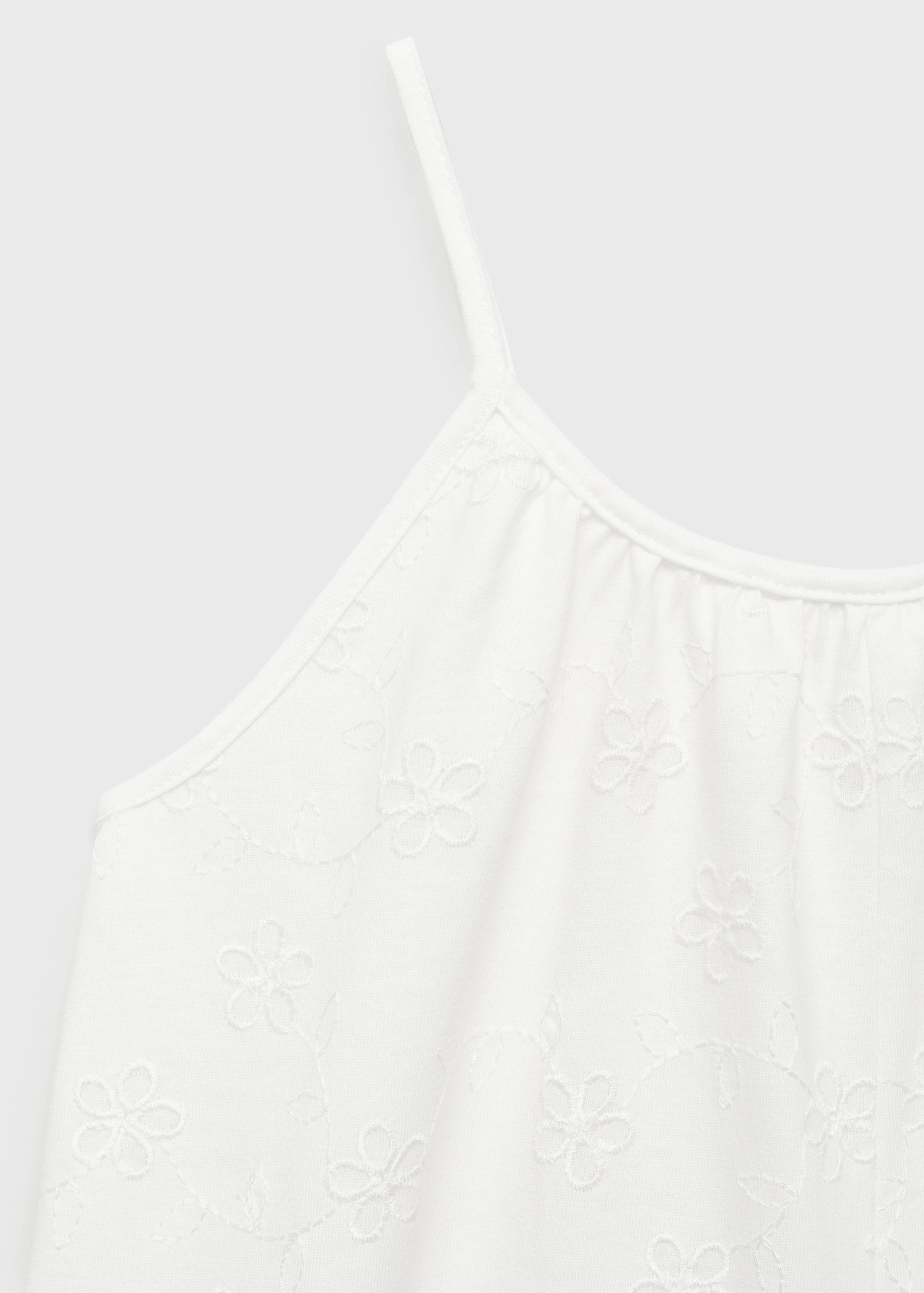 Floral embroidery jumpsuit - Details of the article 0