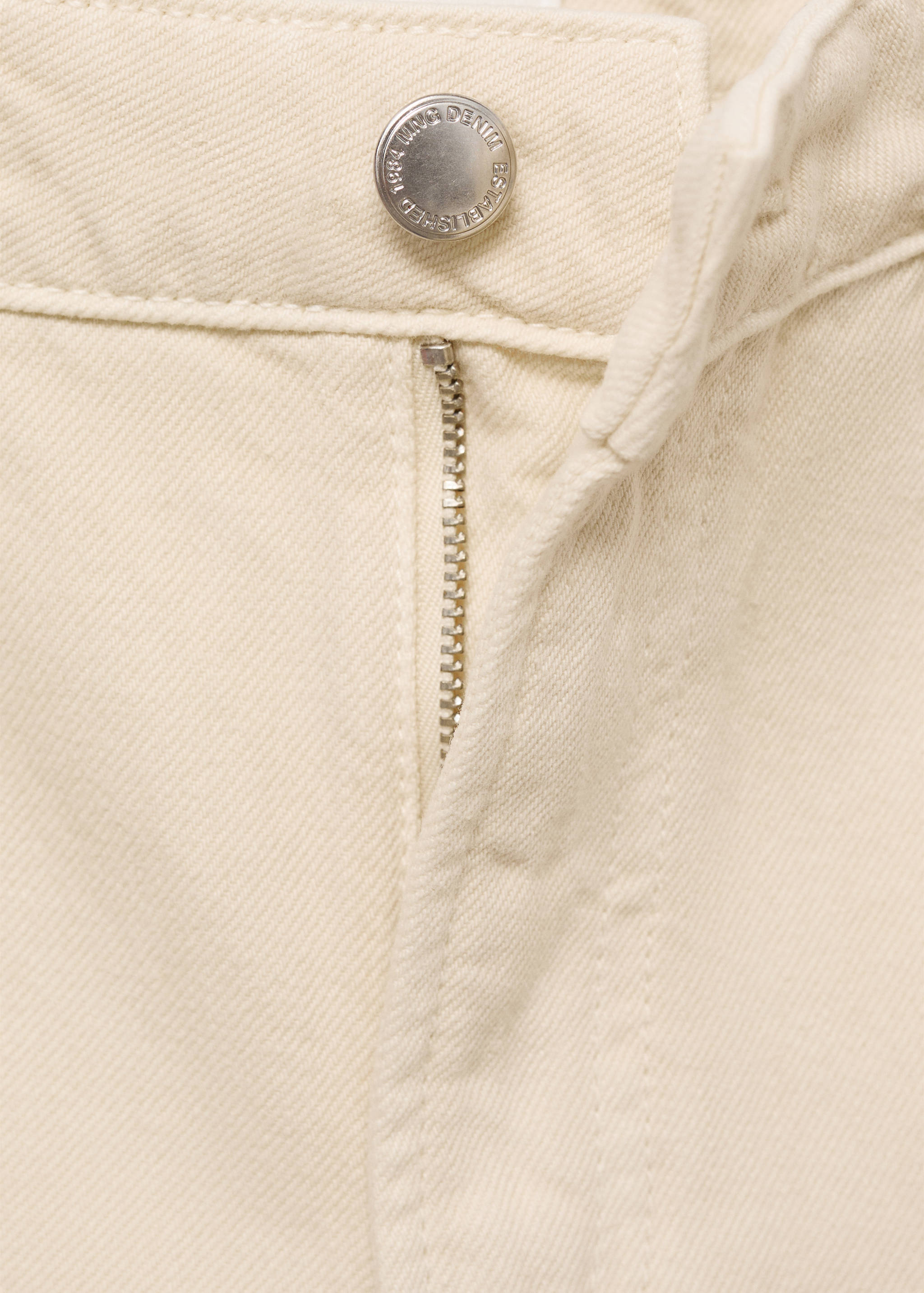 High-waisted denim bermuda jorts - Details of the article 8