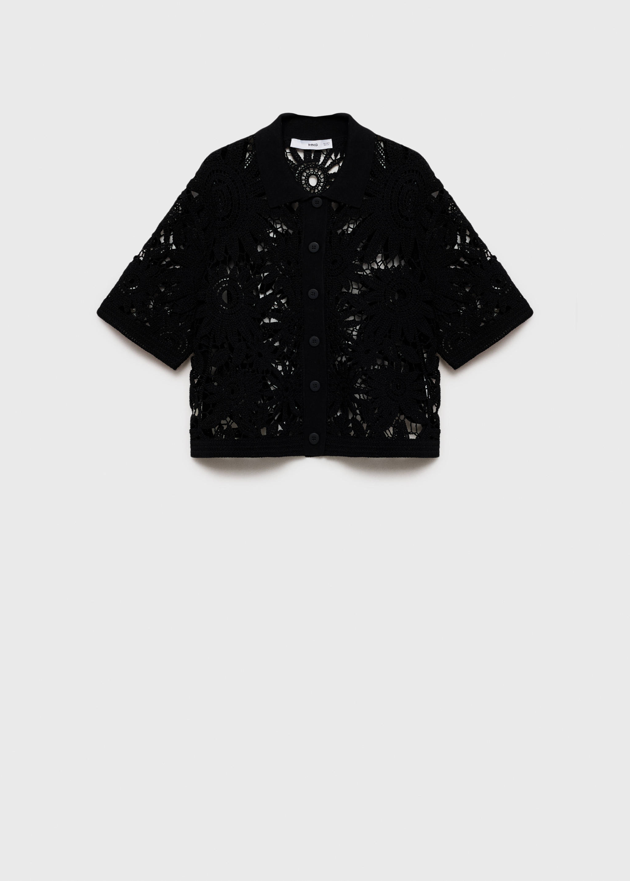 Kortärmad virkad kofta - Artikel utan modell