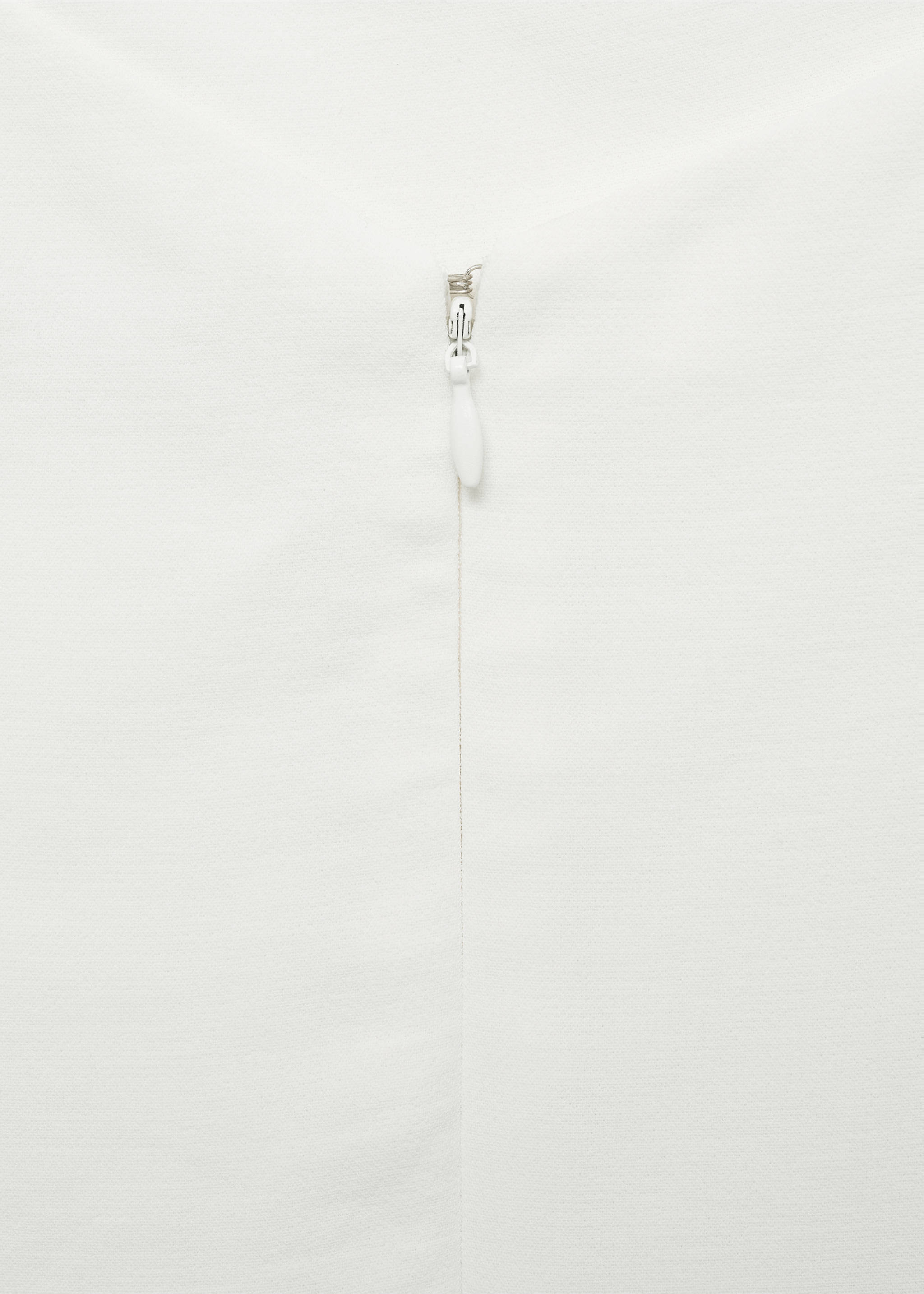 Mono largo cuello asimétrico - Detalle del artículo 0, Blanco roto. Ref: 87078646-00.