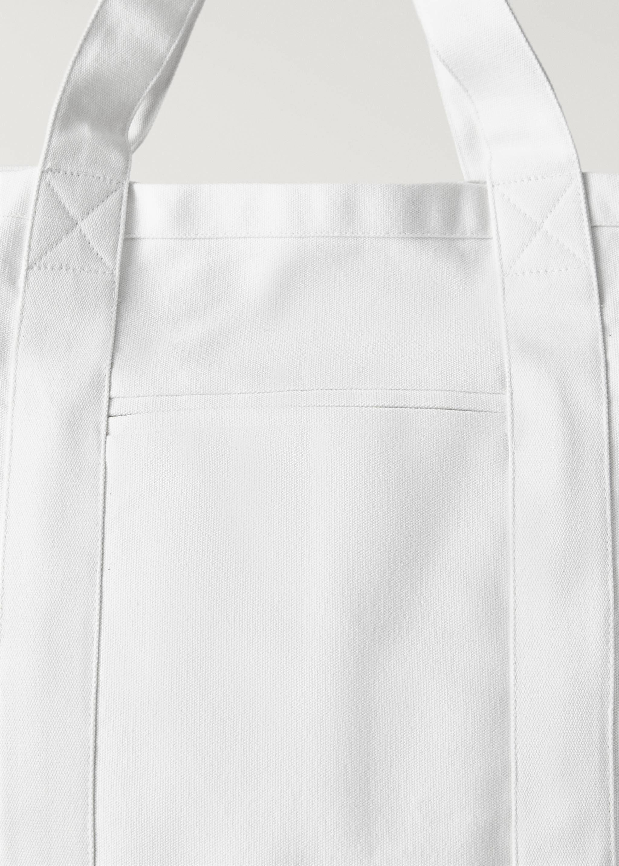 Strandtasche aus einfarbiger Baumwolle - Detail des Artikels 2