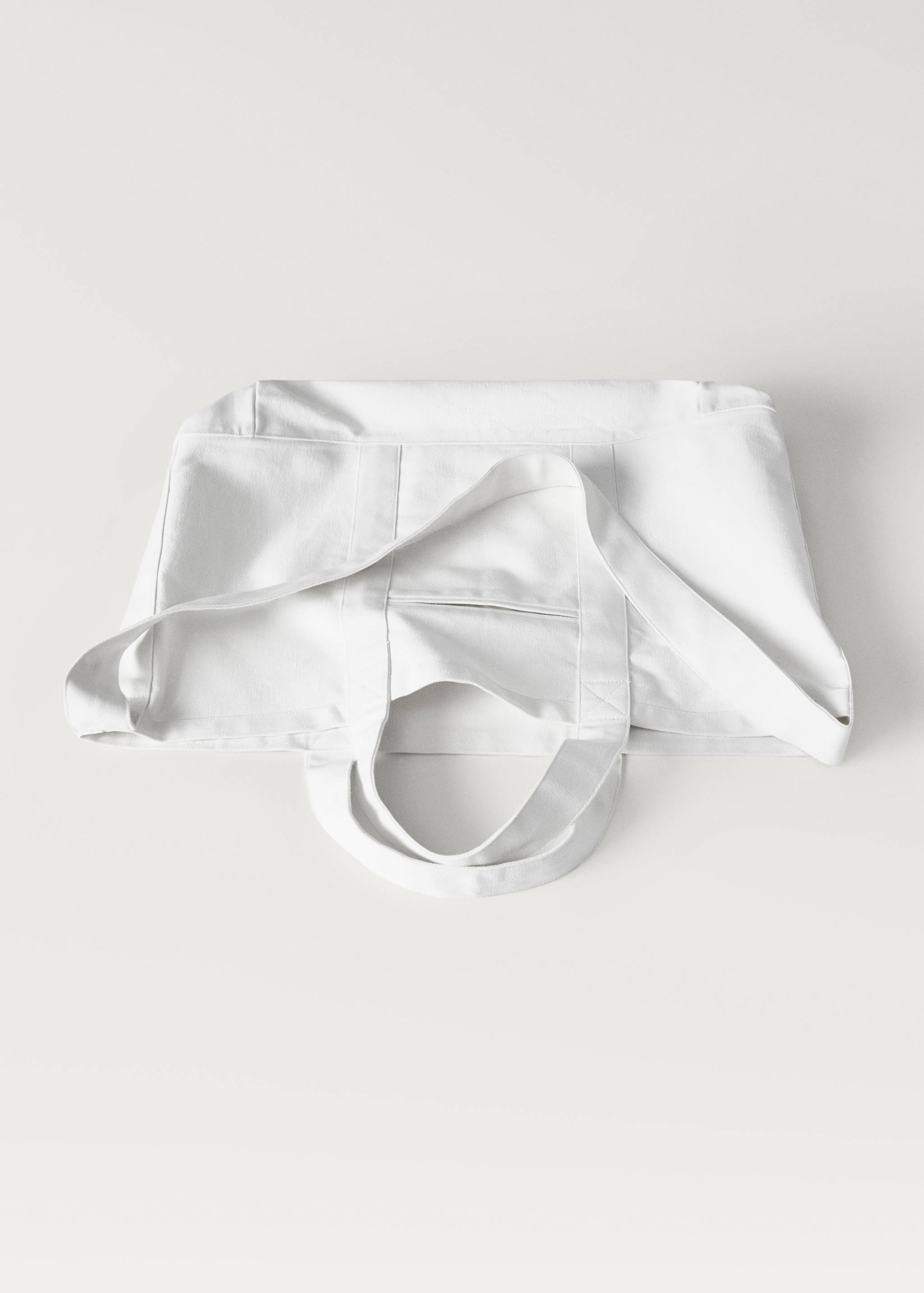 Strandtasche aus einfarbiger Baumwolle - Detail des Artikels 3