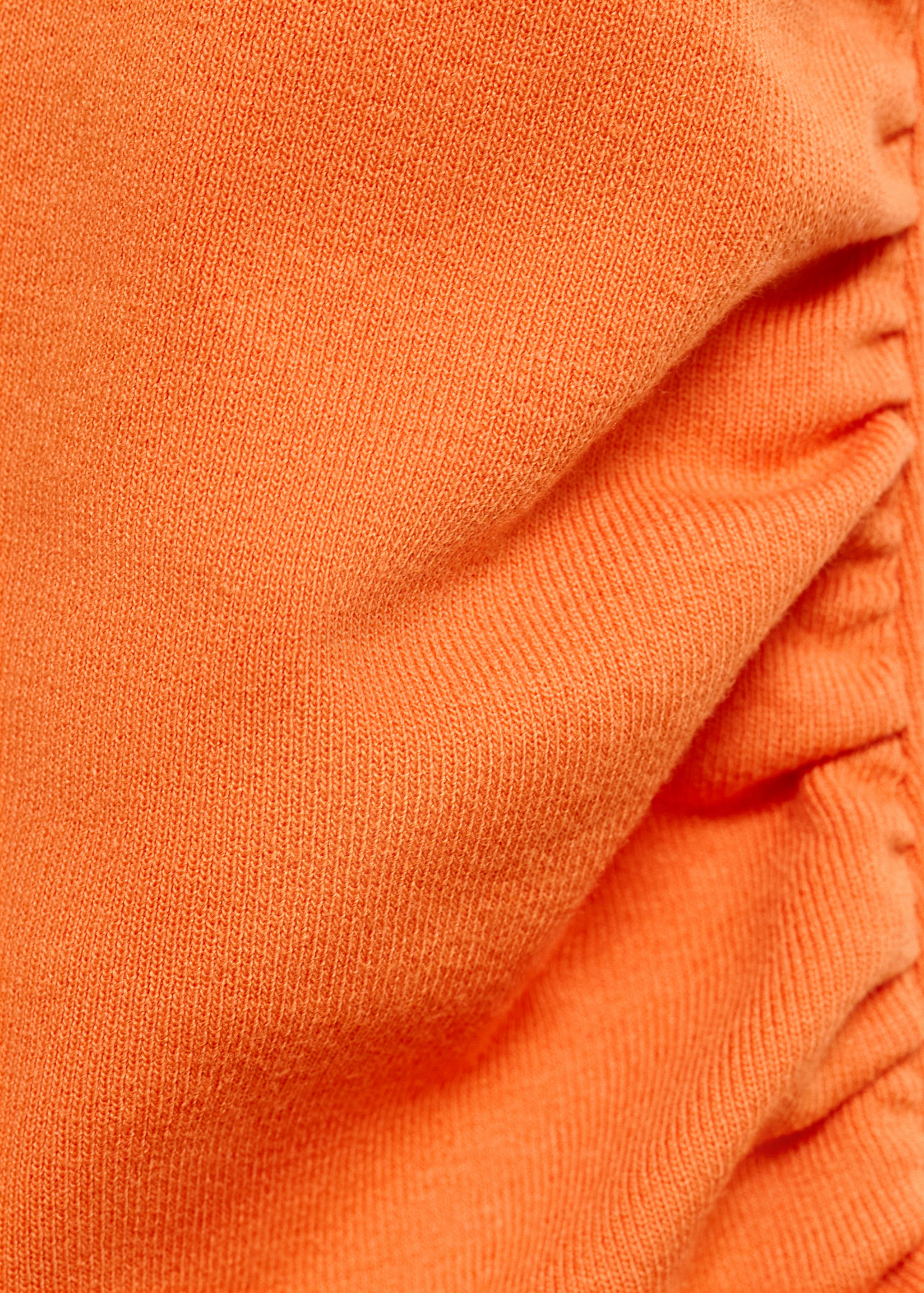 Draped dress with perkins collar - Details of the article 8