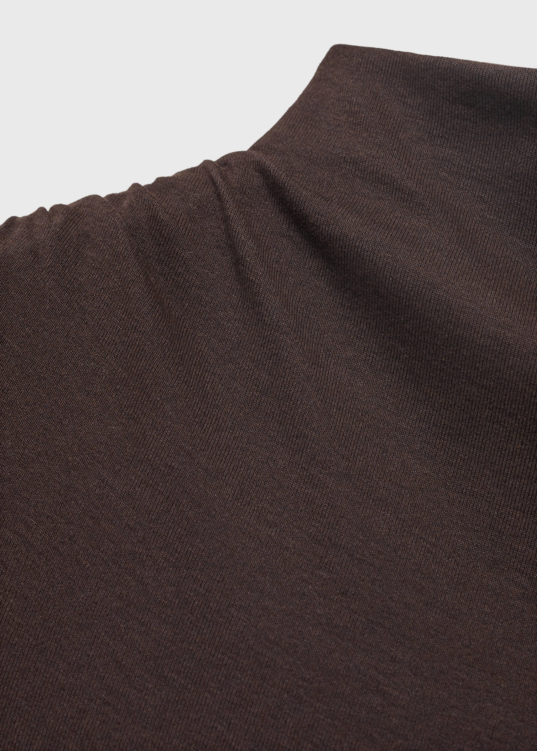 Draped dress with perkins collar - Details of the article 8