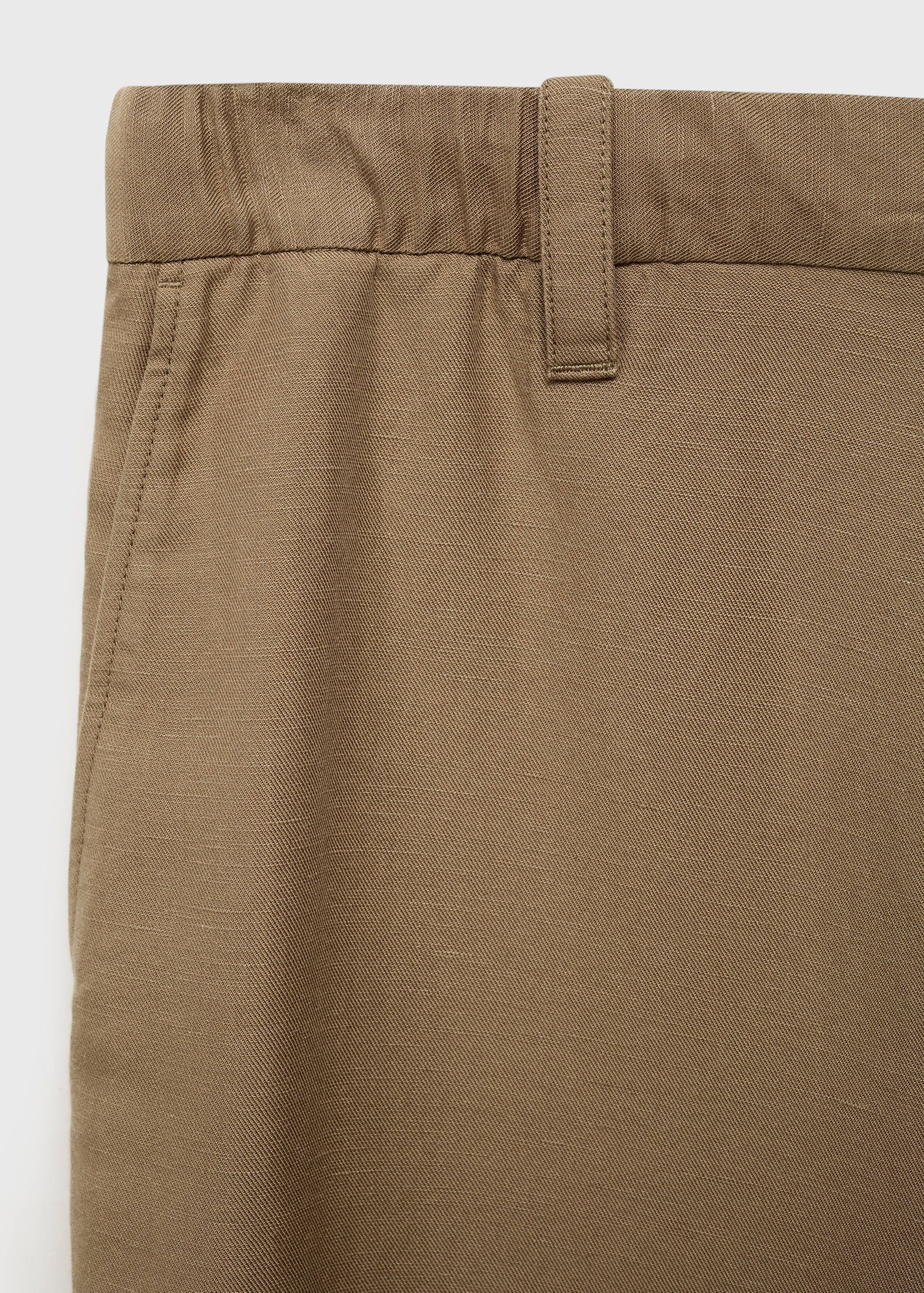 Pantalons barreja lli cintura elàstica - Detall de l'article 8