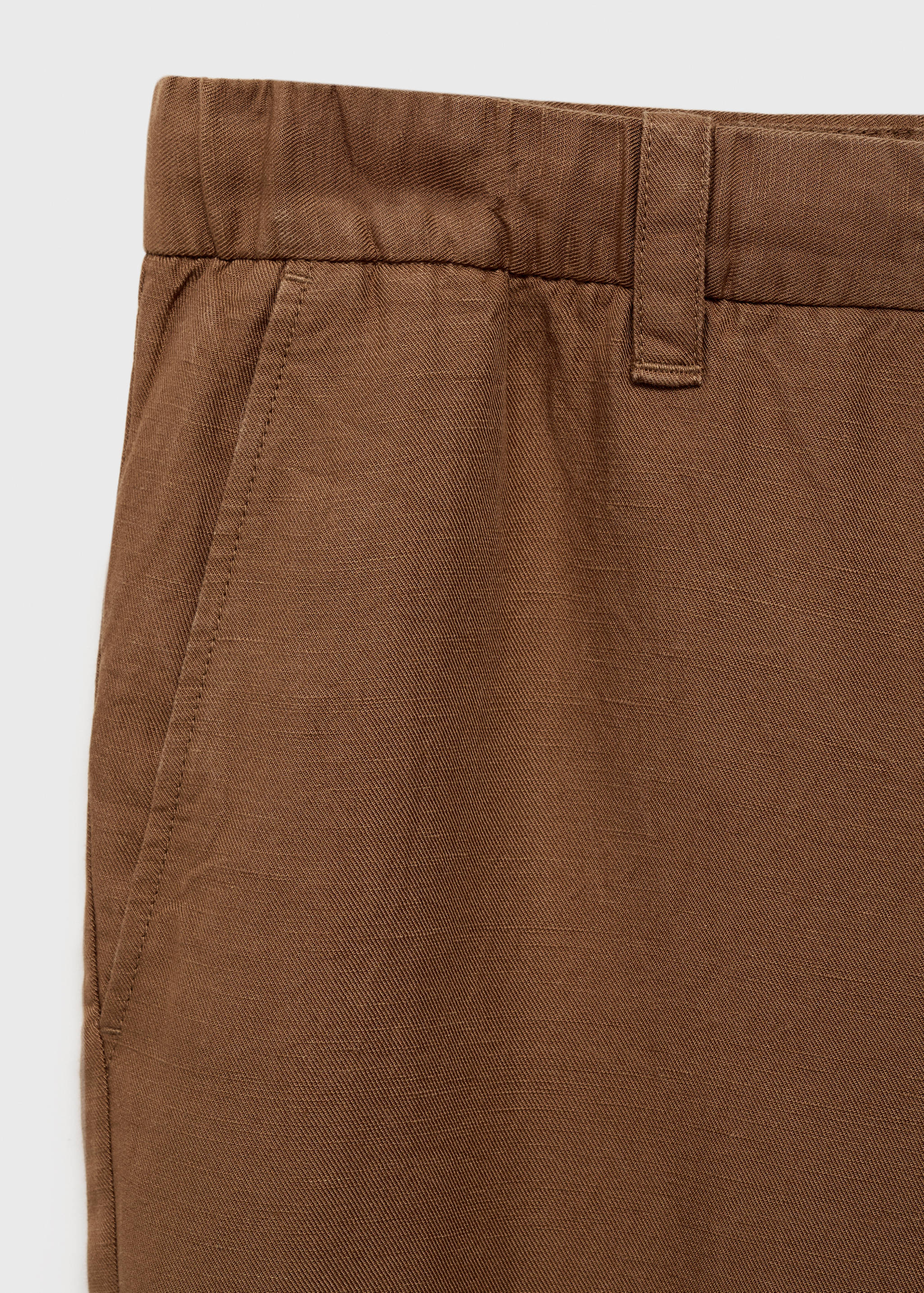 Pantalons barreja lli cintura elàstica - Detall de l'article 8