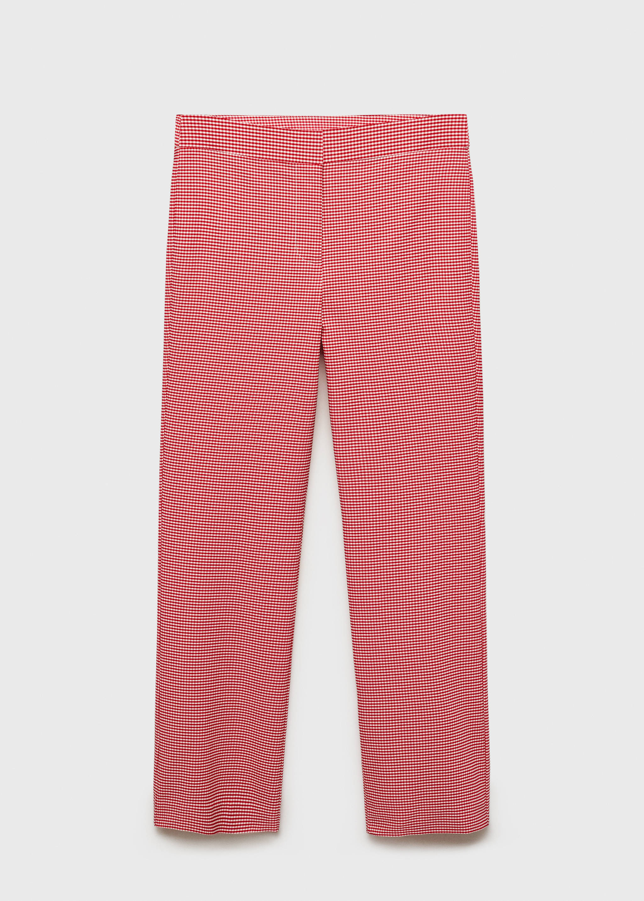 Gingham-check cropped pants - Article without model