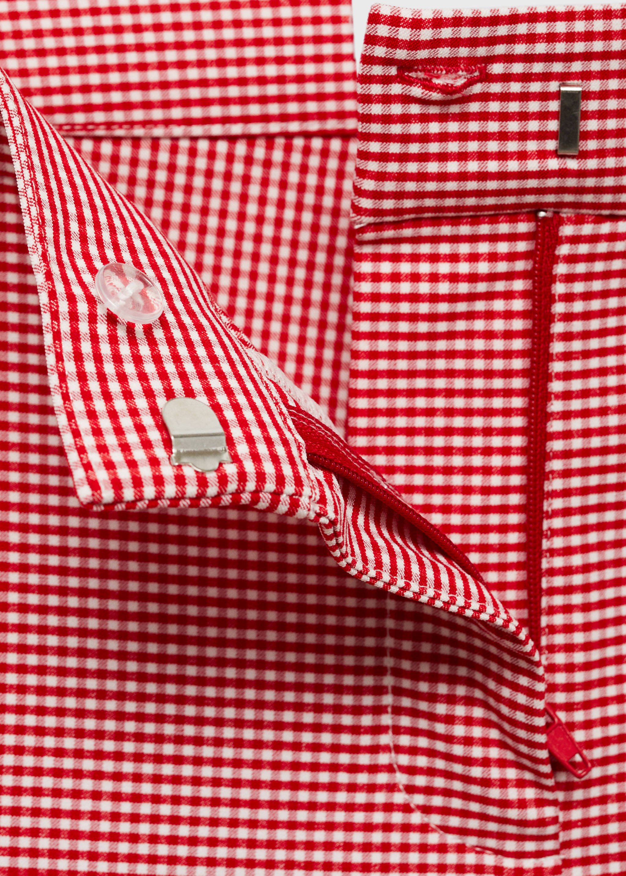 Gingham-check cropped pants - Details of the article 8