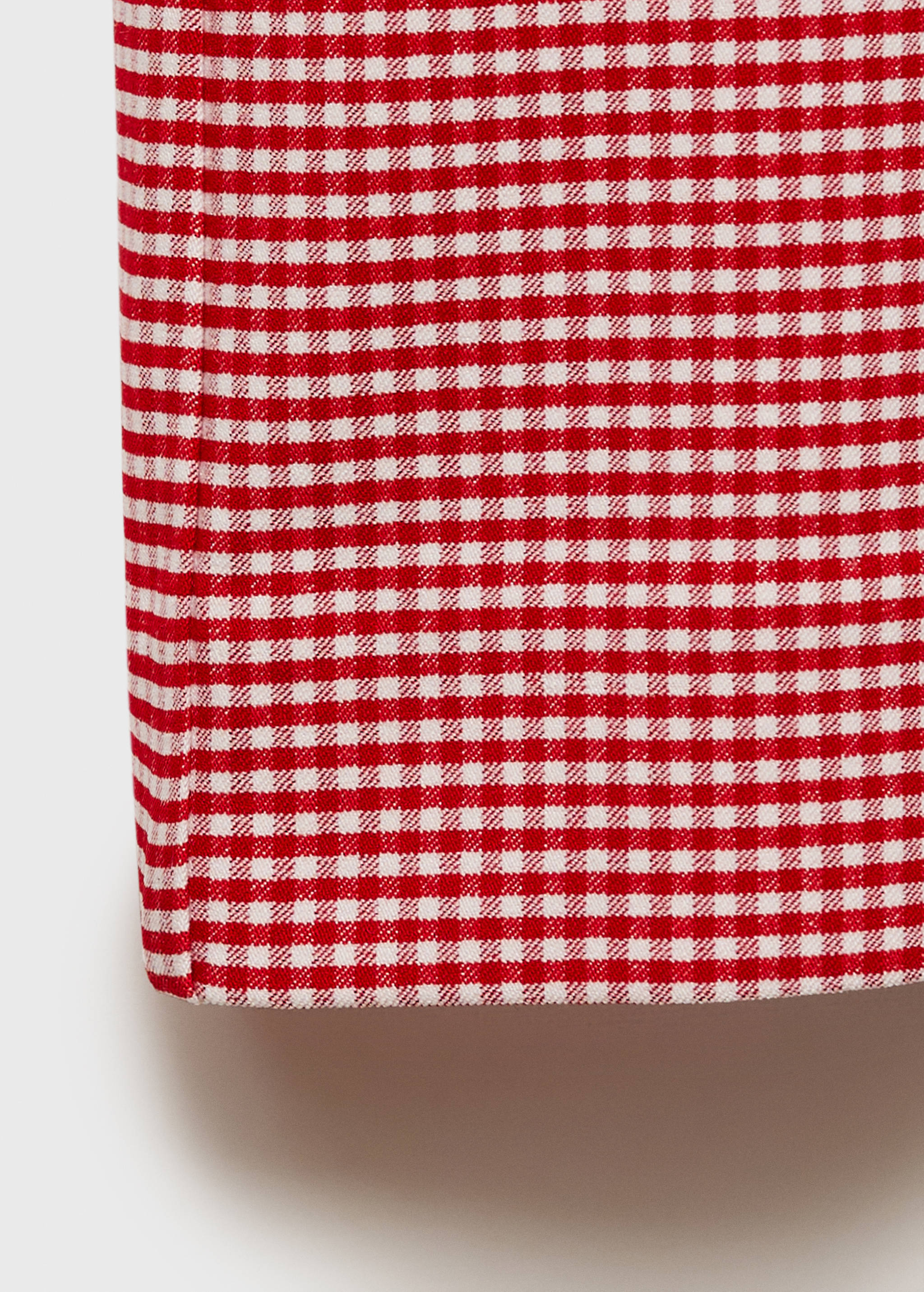 Gingham-check cropped pants - Details of the article 0