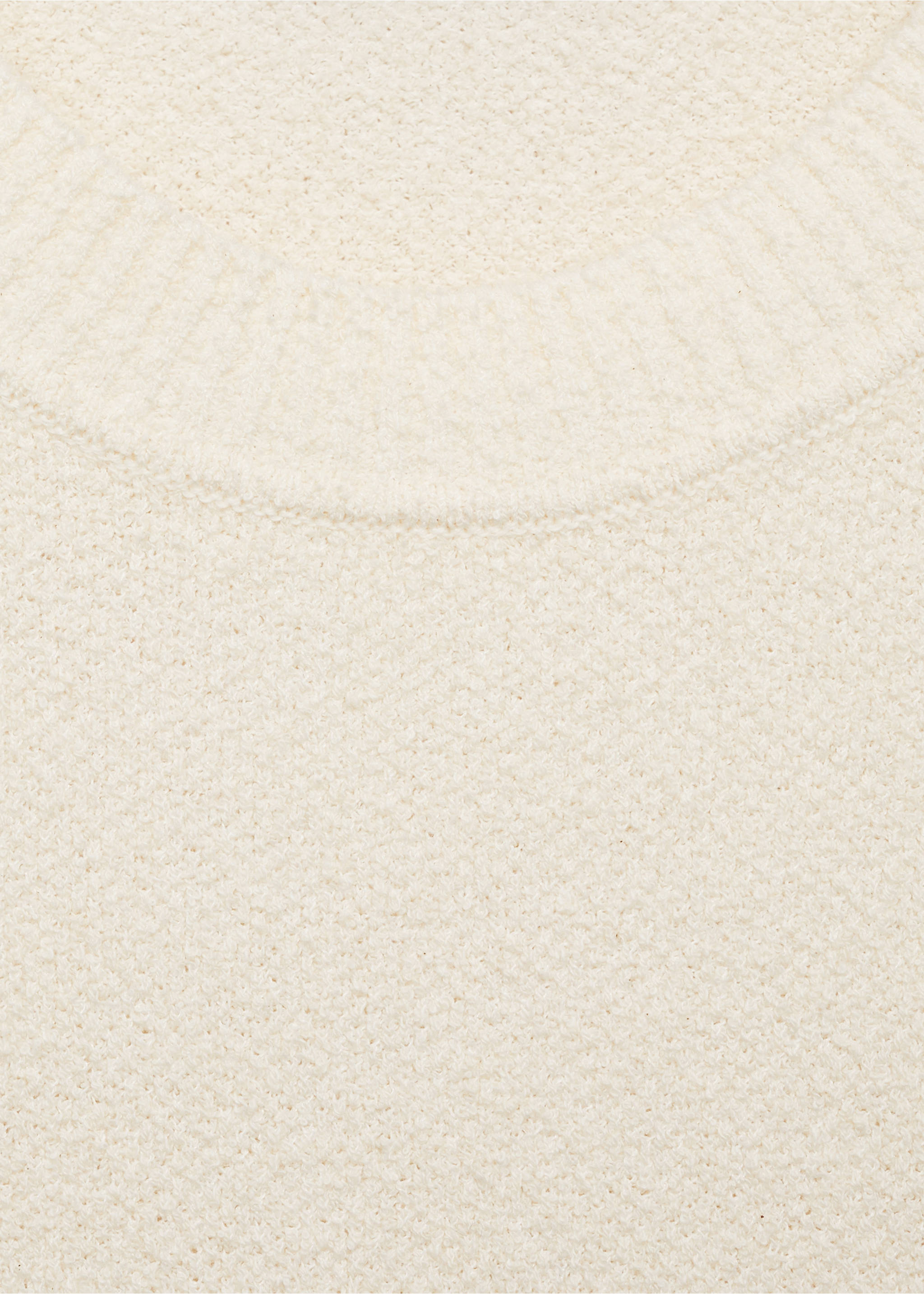 Cotton fine-knit t-shirt - Details of the article 8, Ivory White. Ref: 87079209-00.