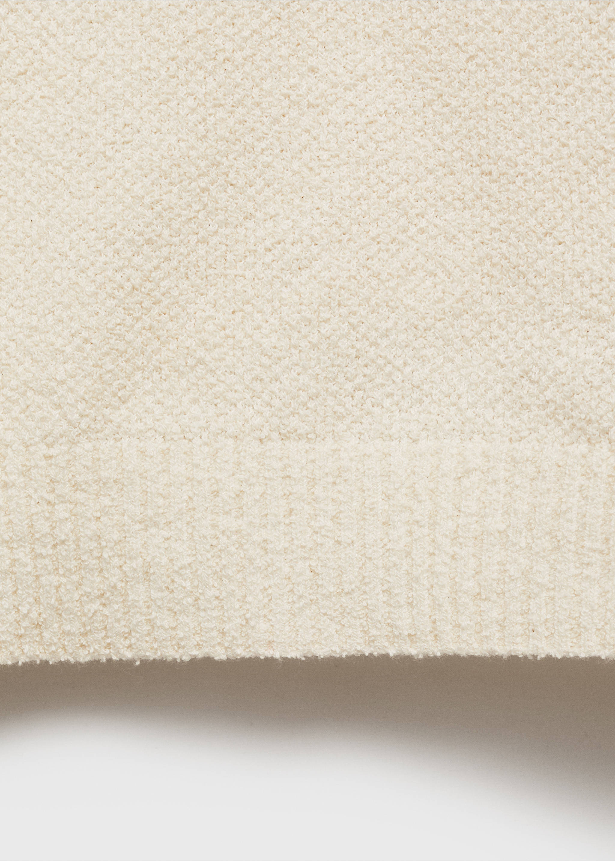 Cotton fine-knit t-shirt - Details of the article 0, Ivory White. Ref: 87079209-00.